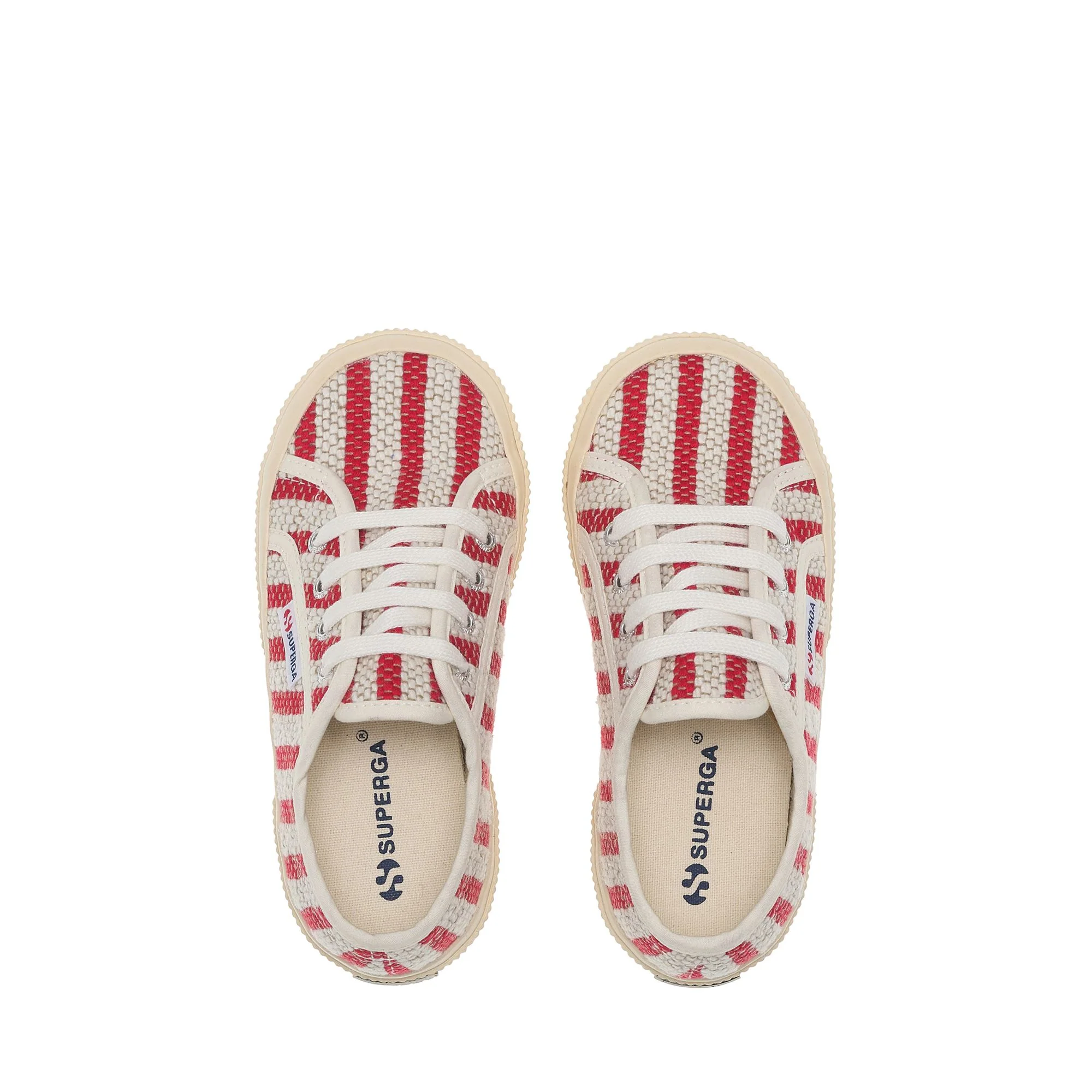 2750 KIDS COTTON STRIPES - Le Superga - Sneaker - Kid unisex - Red-Off White - Image 4