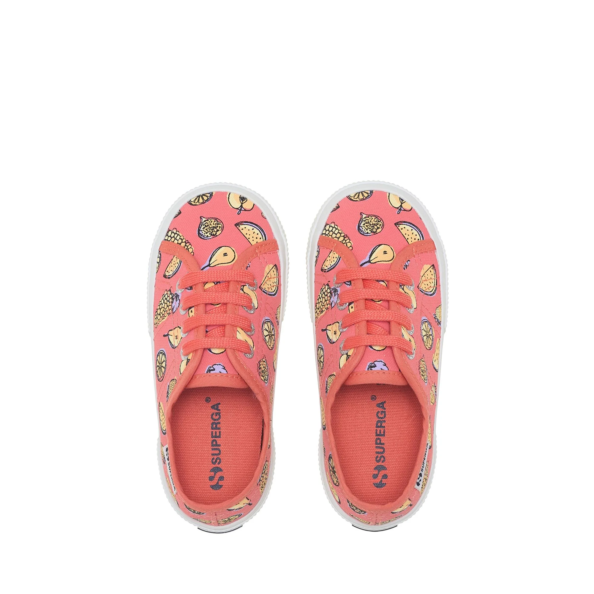 3750 KIDS FRUIT PRINT LEGGERA - Le Superga - Low Cut - Kid unisex - Pink Coral-Fruit Print - Image 4