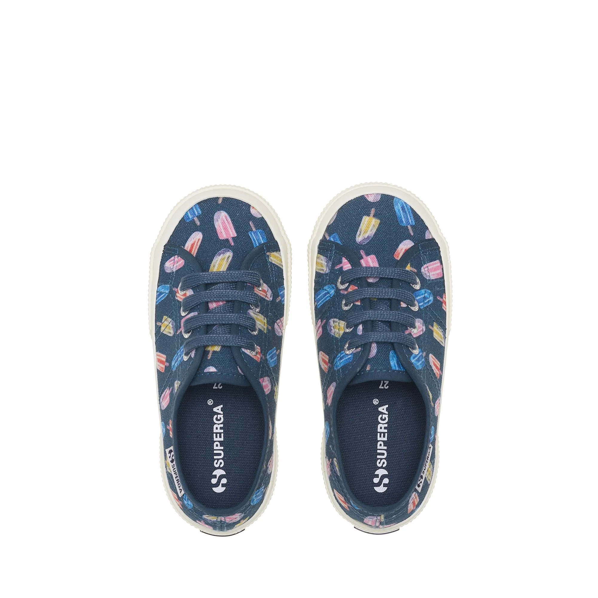 3750 KIDS ICE LOLLY PRINT LEGGERA - Le Superga - Low Cut - Kid unisex - Blue Navy-Ice Lolly - Image 4