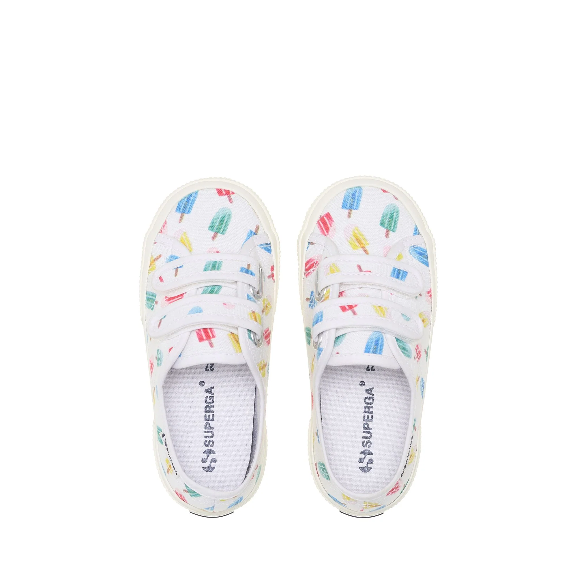 3750 KIDS STRAPS ICE LOLLY PRINT LEGGERA - Le Superga - Low Cut - Kid unisex - White-Ice Lolly - Image 4