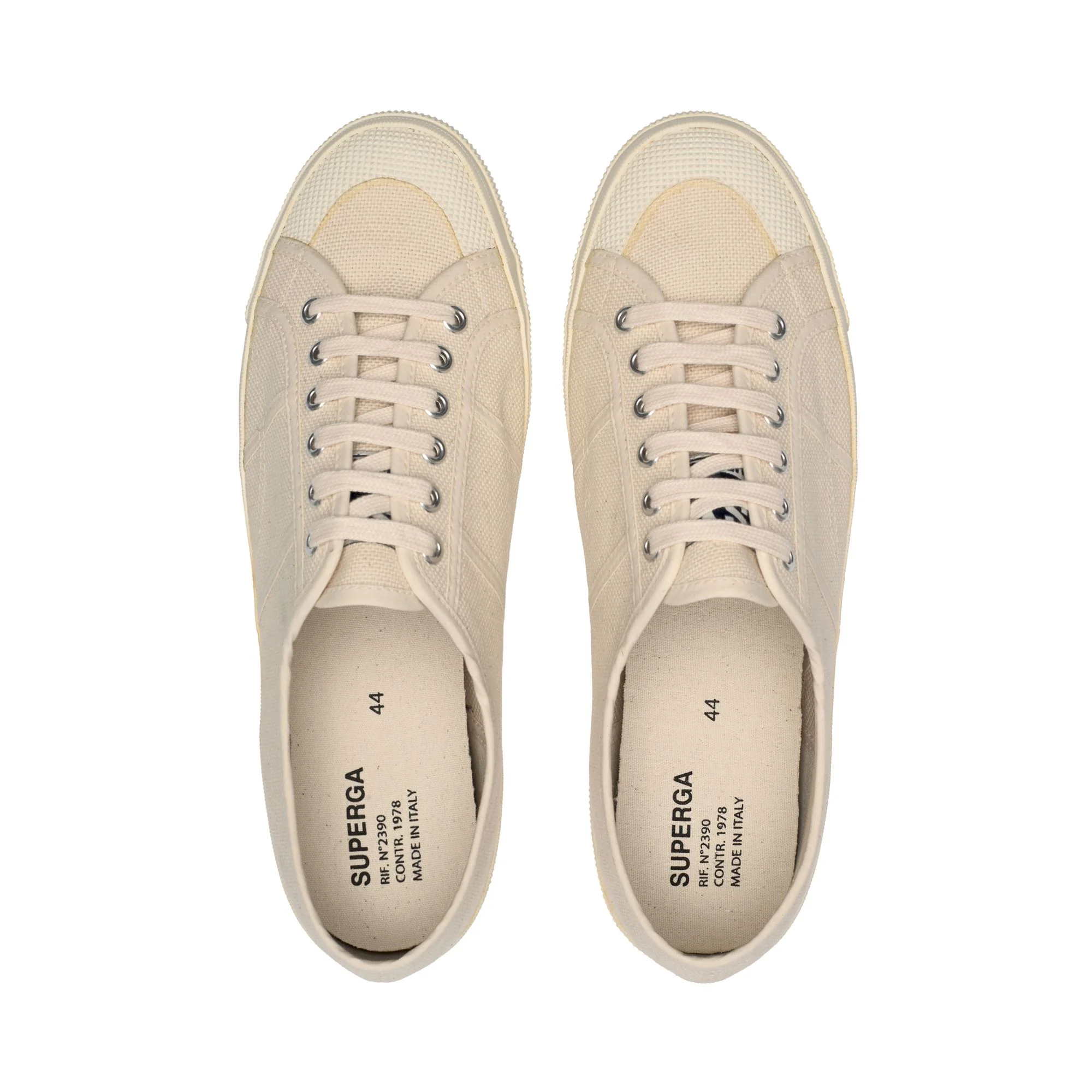 2390 MADE IN ITALY - Le Superga - Low Cut - Unisex - Total Beige Raw - Image 5