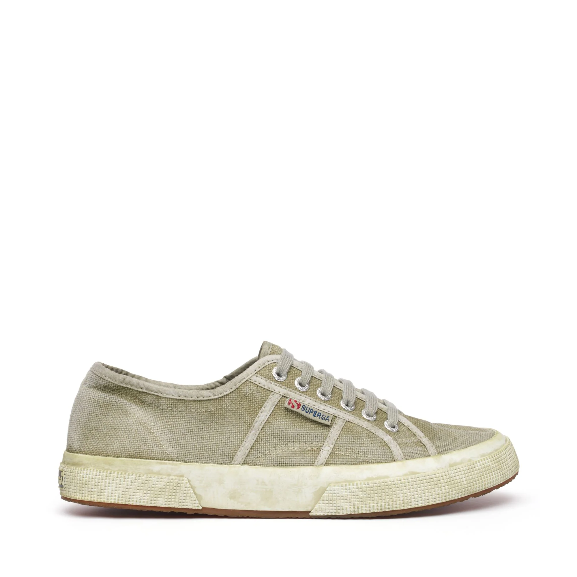 2750 COTTON DYED - Le Superga - Low Cut - Unisex - Green Dusty