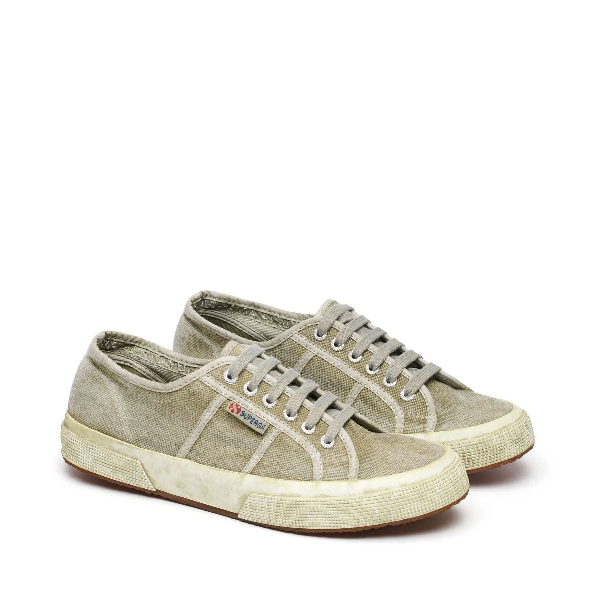 2750 COTTON DYED - Le Superga - Low Cut - Unisex - Green Dusty - Image 2