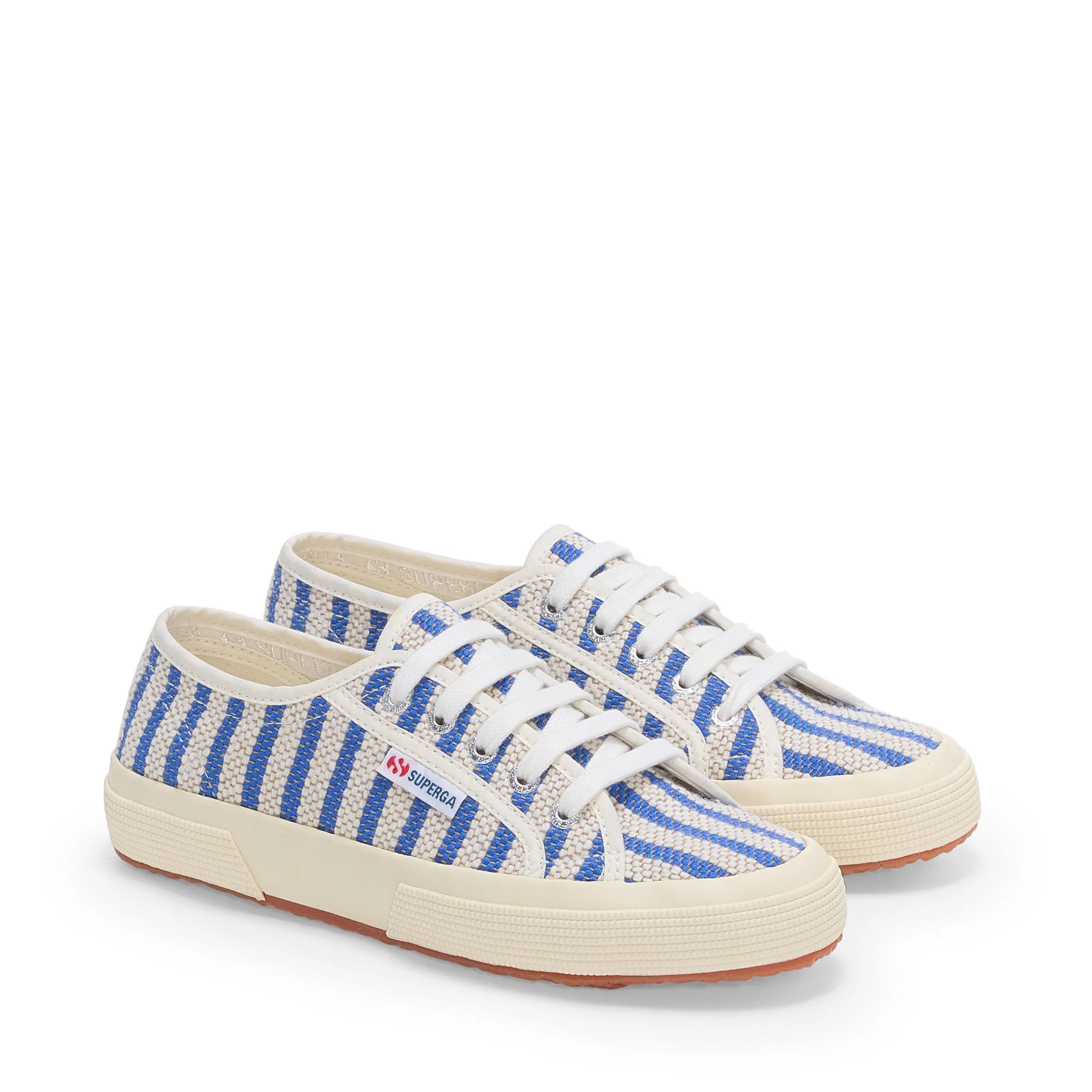 2750 COTTON STRIPES - Le Superga - Low Cut - Unisex - Blue-Off White - Image 2