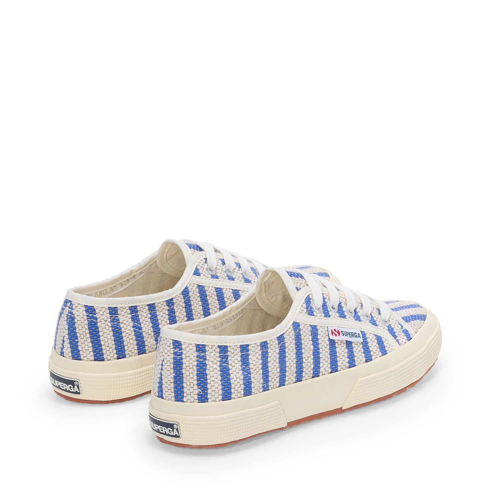 2750 COTTON STRIPES - Le Superga - Low Cut - Unisex - Blue-Off White - Image 3