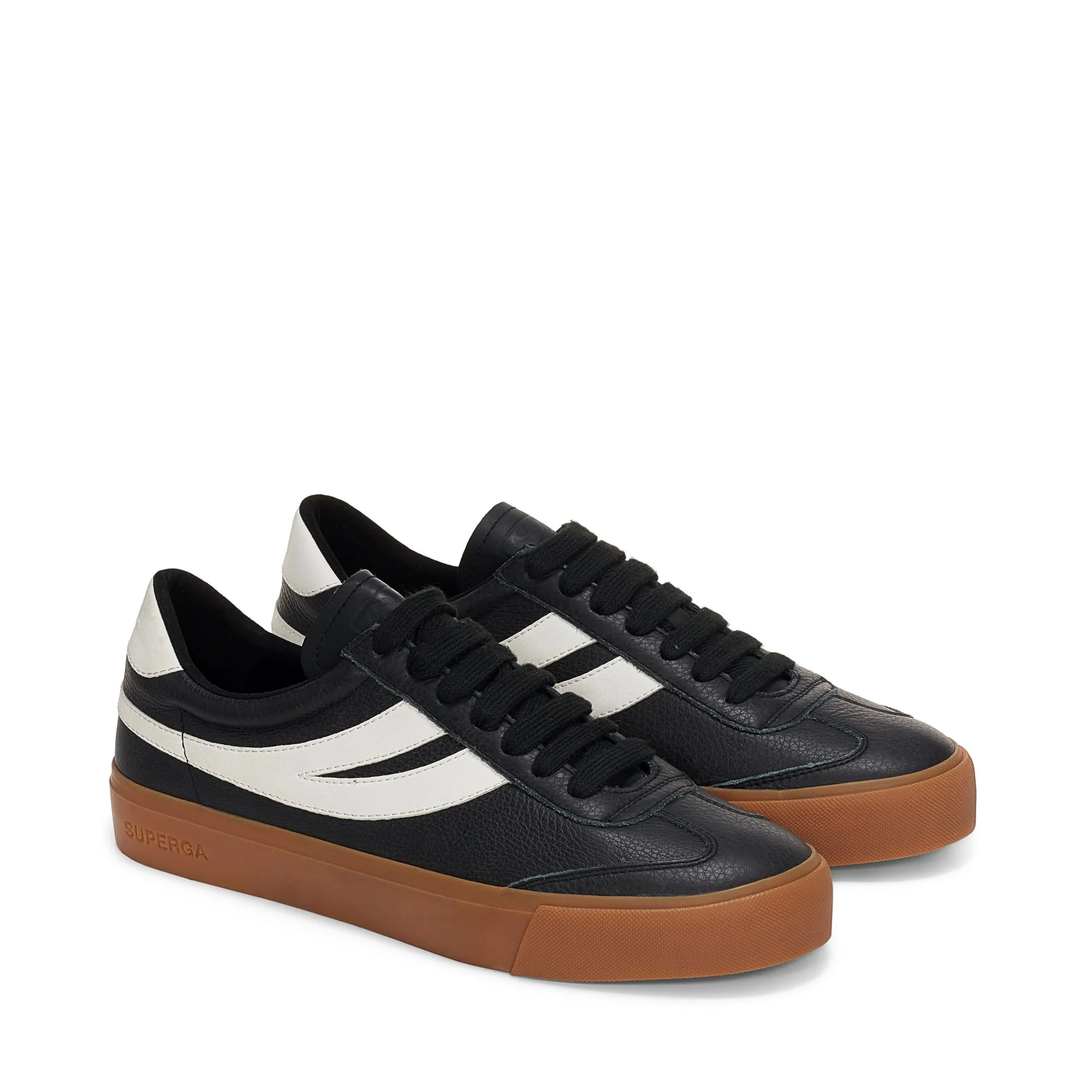 4834 CLUB S SWALLOW - Le Superga - Low Cut - Unisex - Black-Gum - Image 2