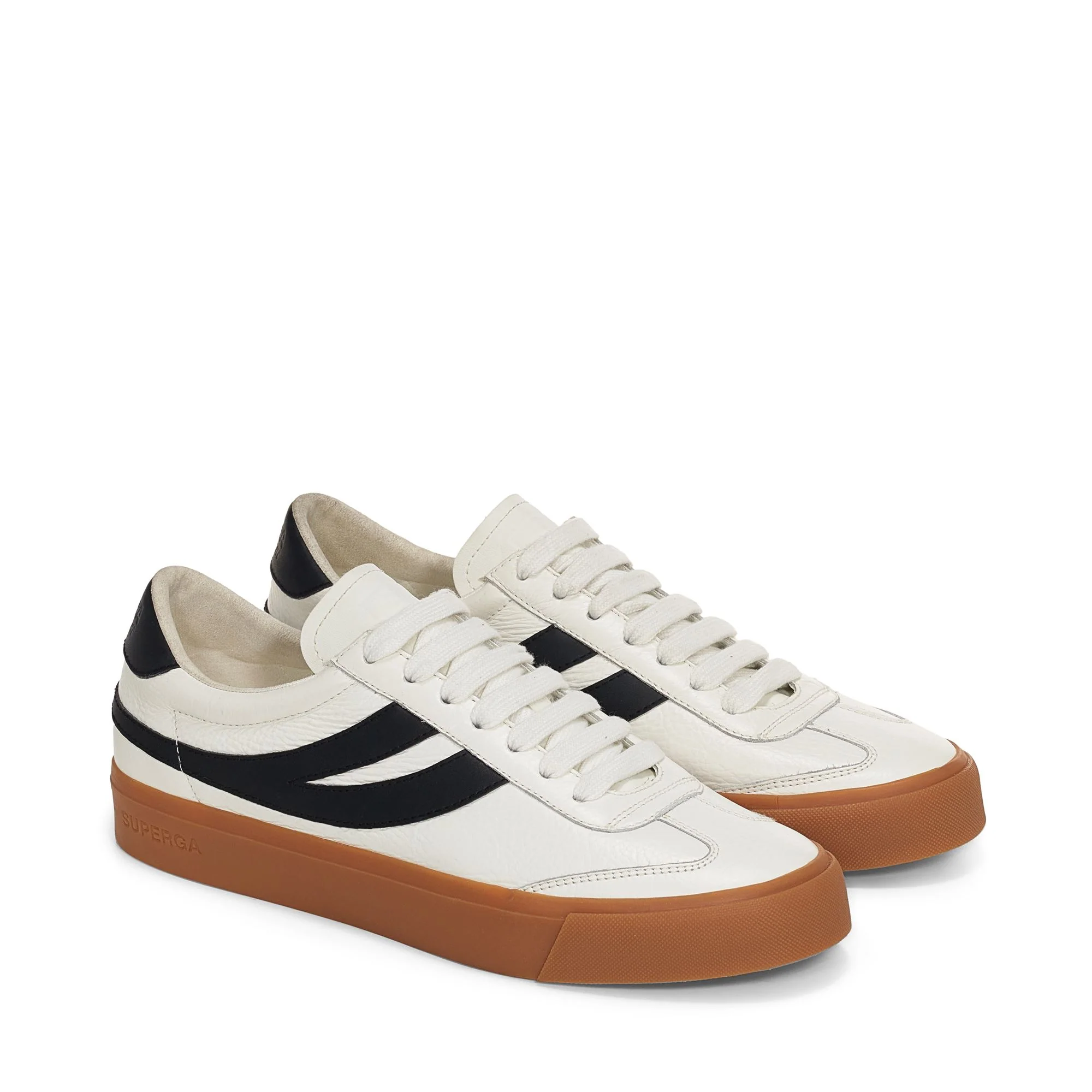 4834 CLUB S SWALLOW - Le Superga - Low Cut - Unisex - White-Black-Gum - Image 2