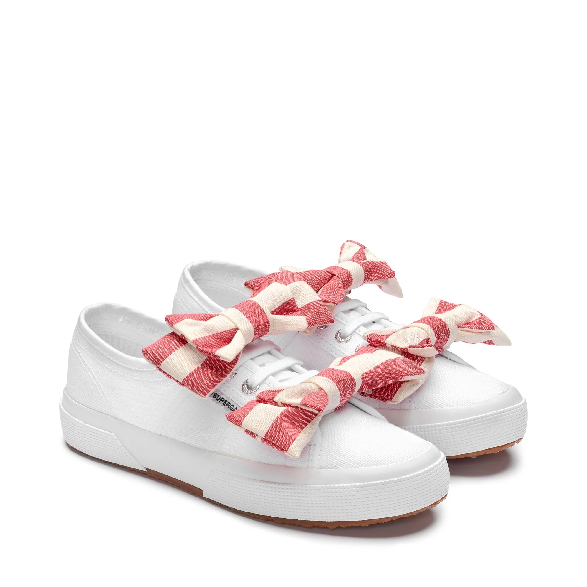 2750 COTTON RIBBON - Le Superga - Low Cut - Woman - White-OffWhite-Red - Image 2
