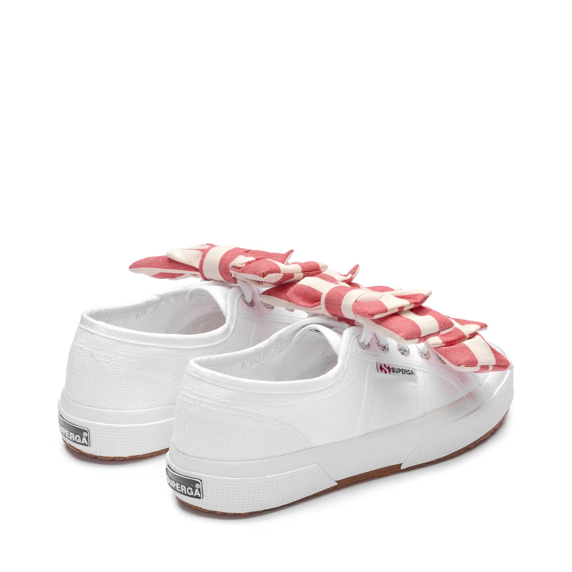 2750 COTTON RIBBON - Le Superga - Low Cut - Woman - White-OffWhite-Red - Image 3