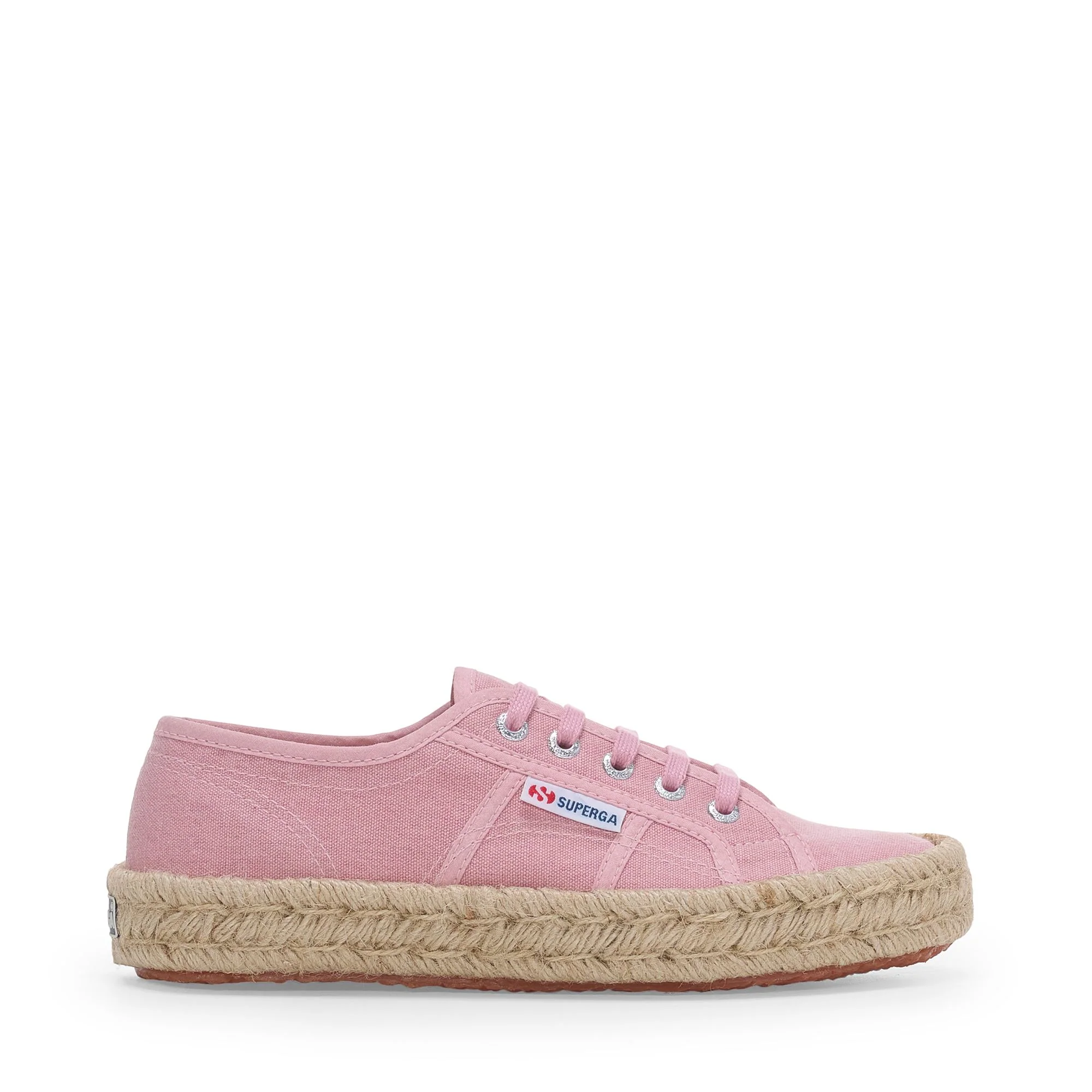2750 COTTON STONE WASH ROPE - Le Superga - Low Cut - Woman - Pink Frost Washed
