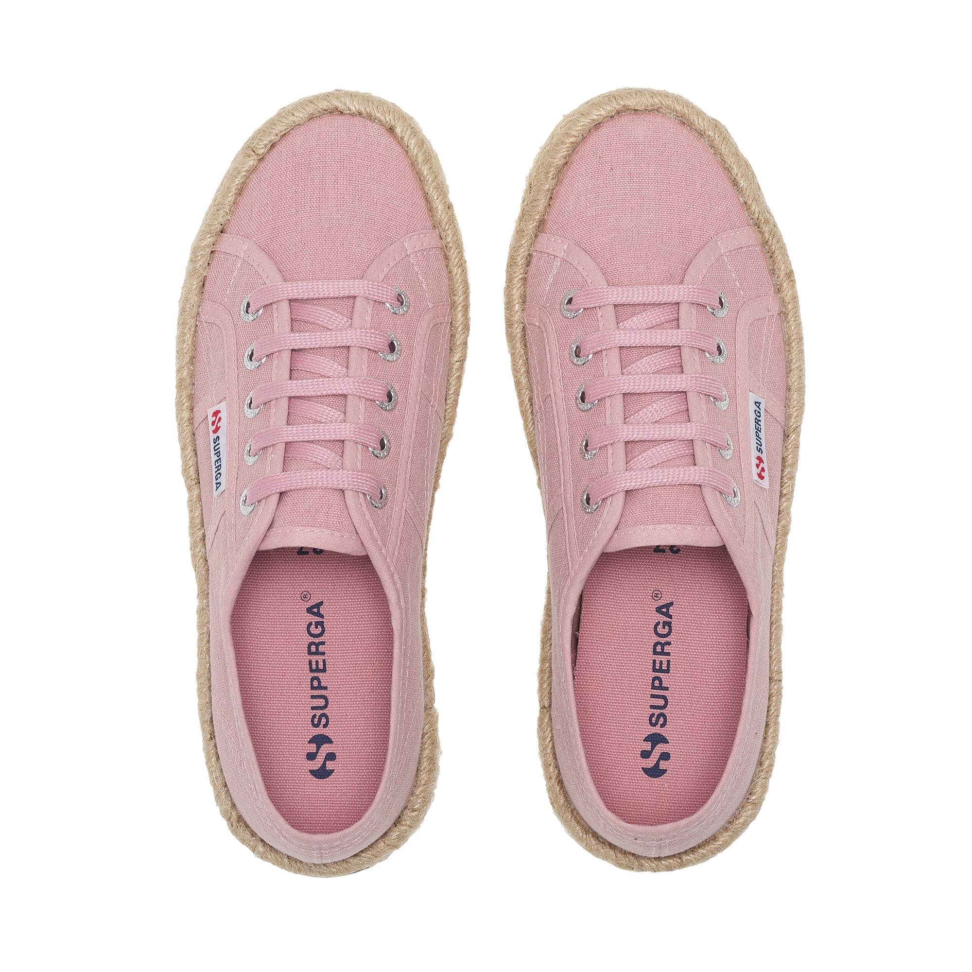 2750 COTTON STONE WASH ROPE - Le Superga - Low Cut - Woman - Pink Frost Washed - Image 4