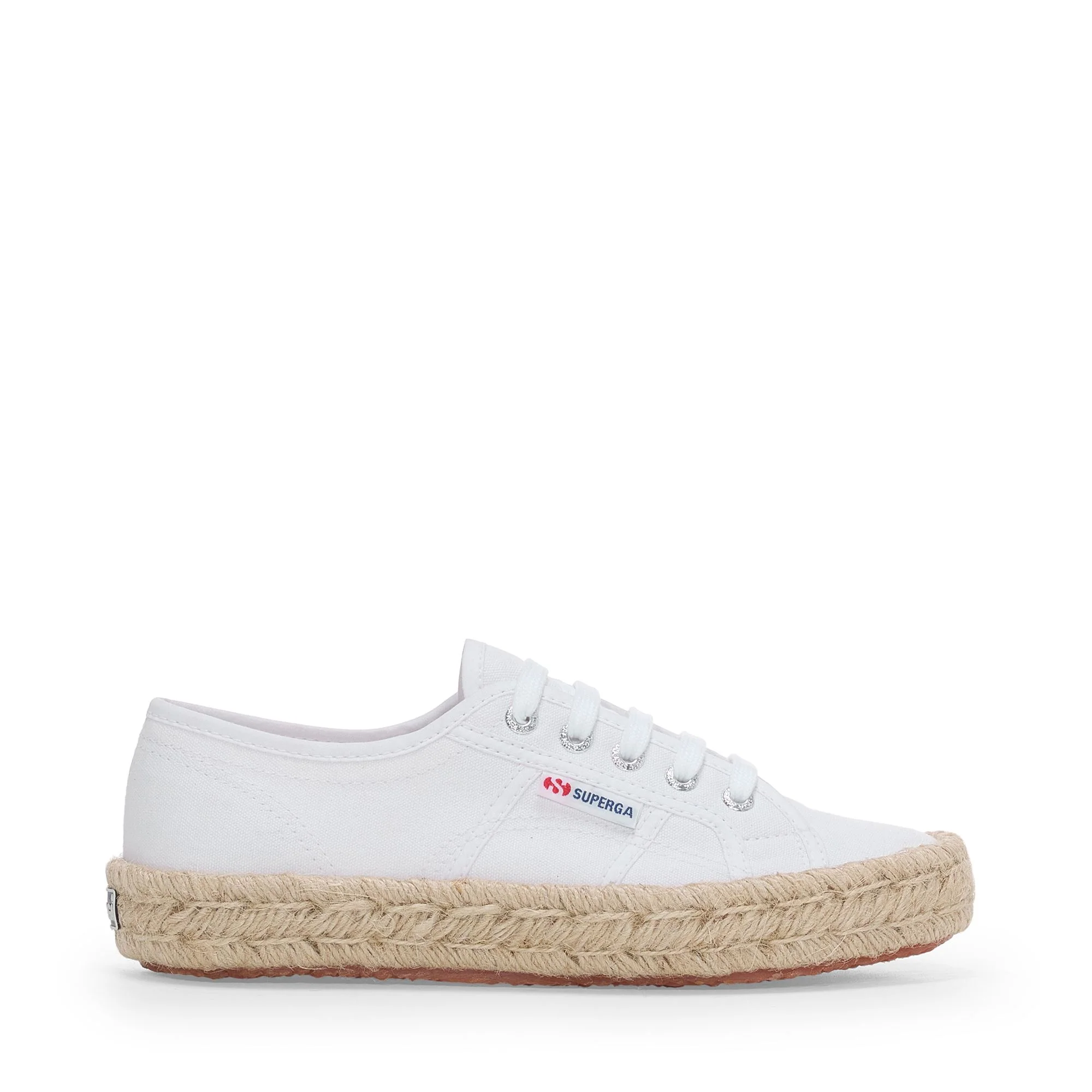2750 COTTON STONE WASH ROPE - Le Superga - Low Cut - Woman - White Washed