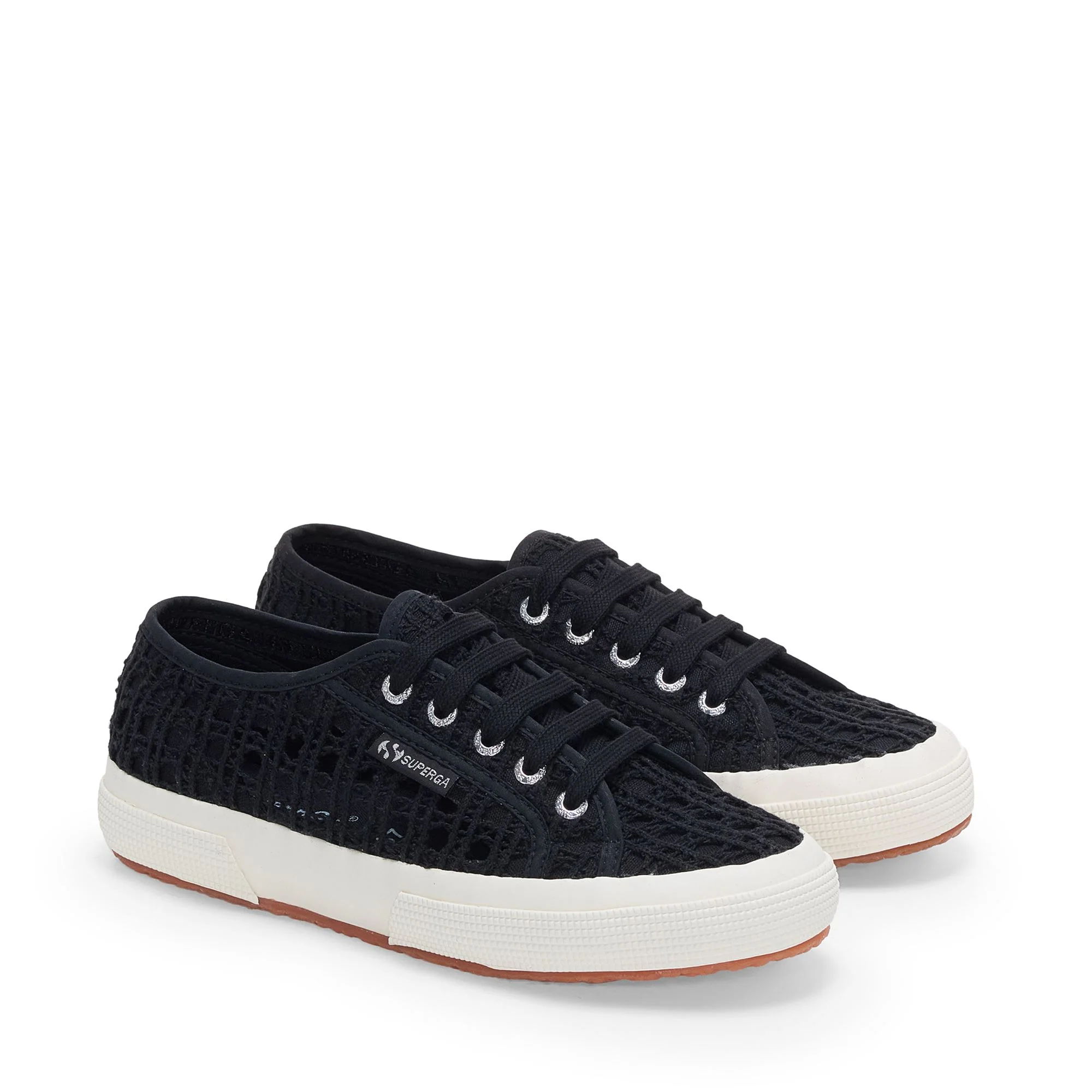 2750 CROCHET - Le Superga - Low Cut - Woman - Black-FAvorio - Image 2