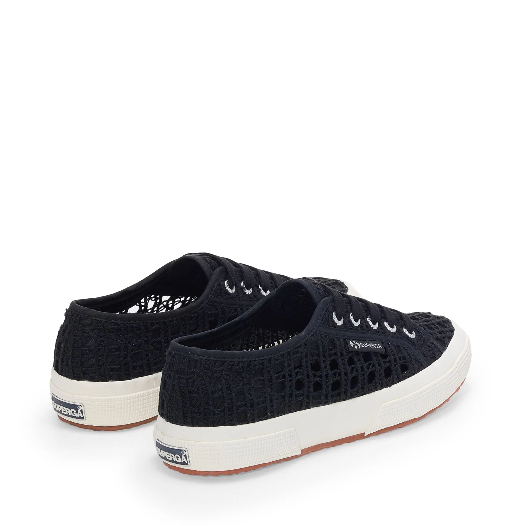 2750 CROCHET - Le Superga - Low Cut - Woman - Black-FAvorio - Image 3