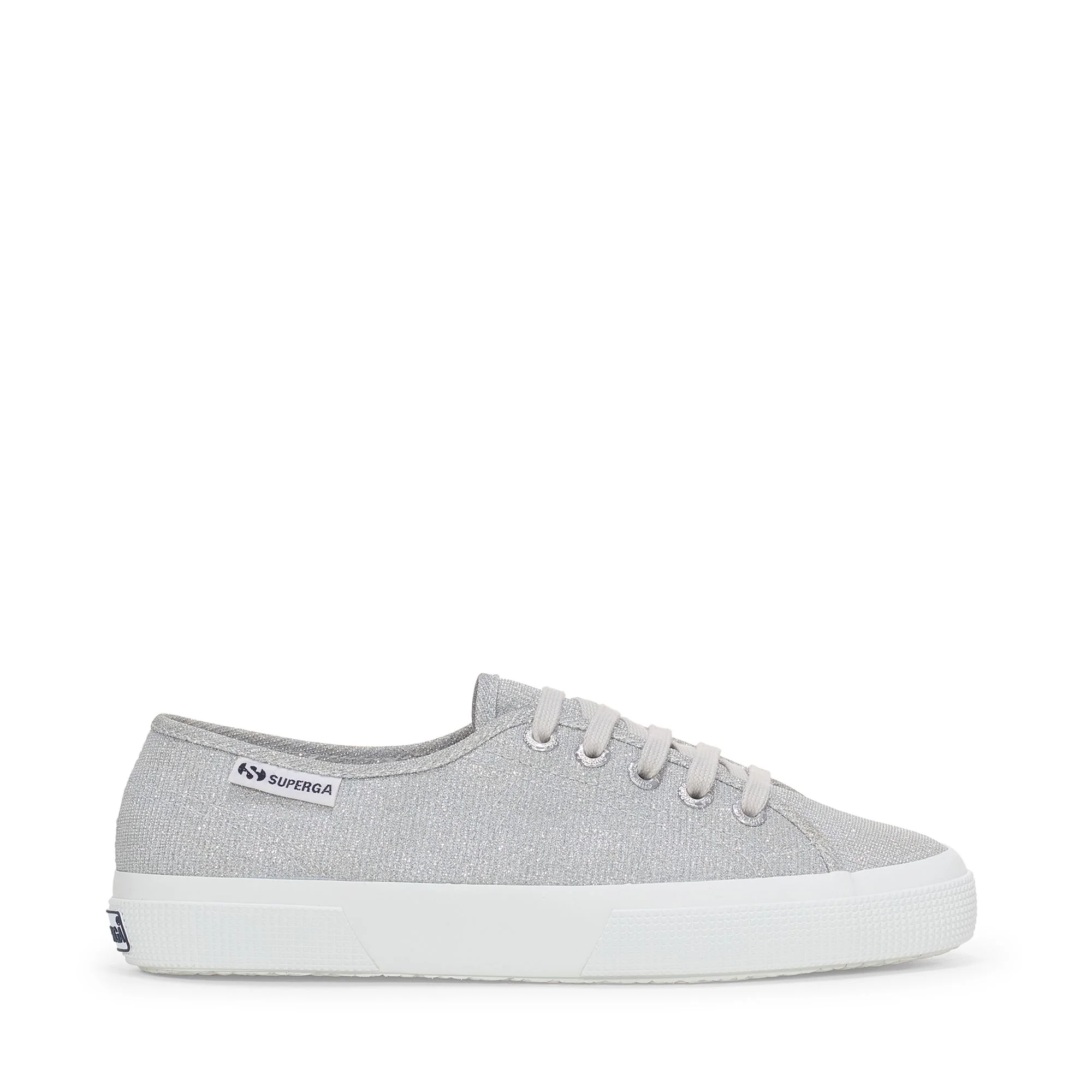 3750 JERSEY LAME LEGGERA - Le Superga - Low Cut - Woman - Grey Silver