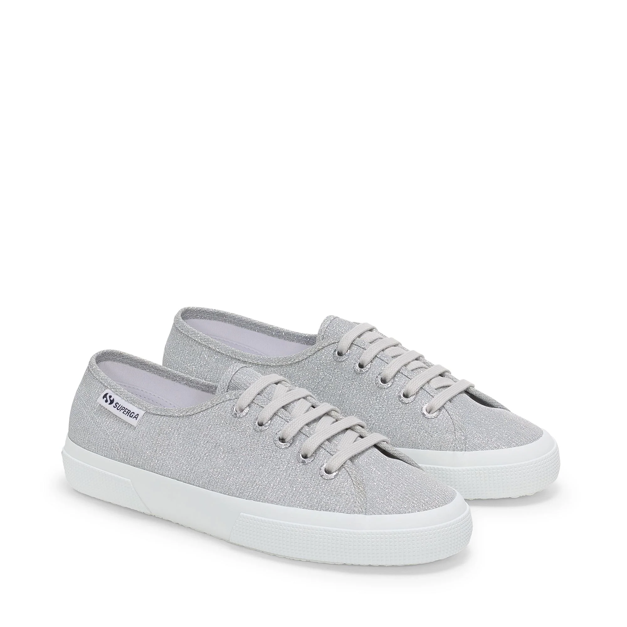 3750 JERSEY LAME LEGGERA - Le Superga - Low Cut - Woman - Grey Silver - Image 2