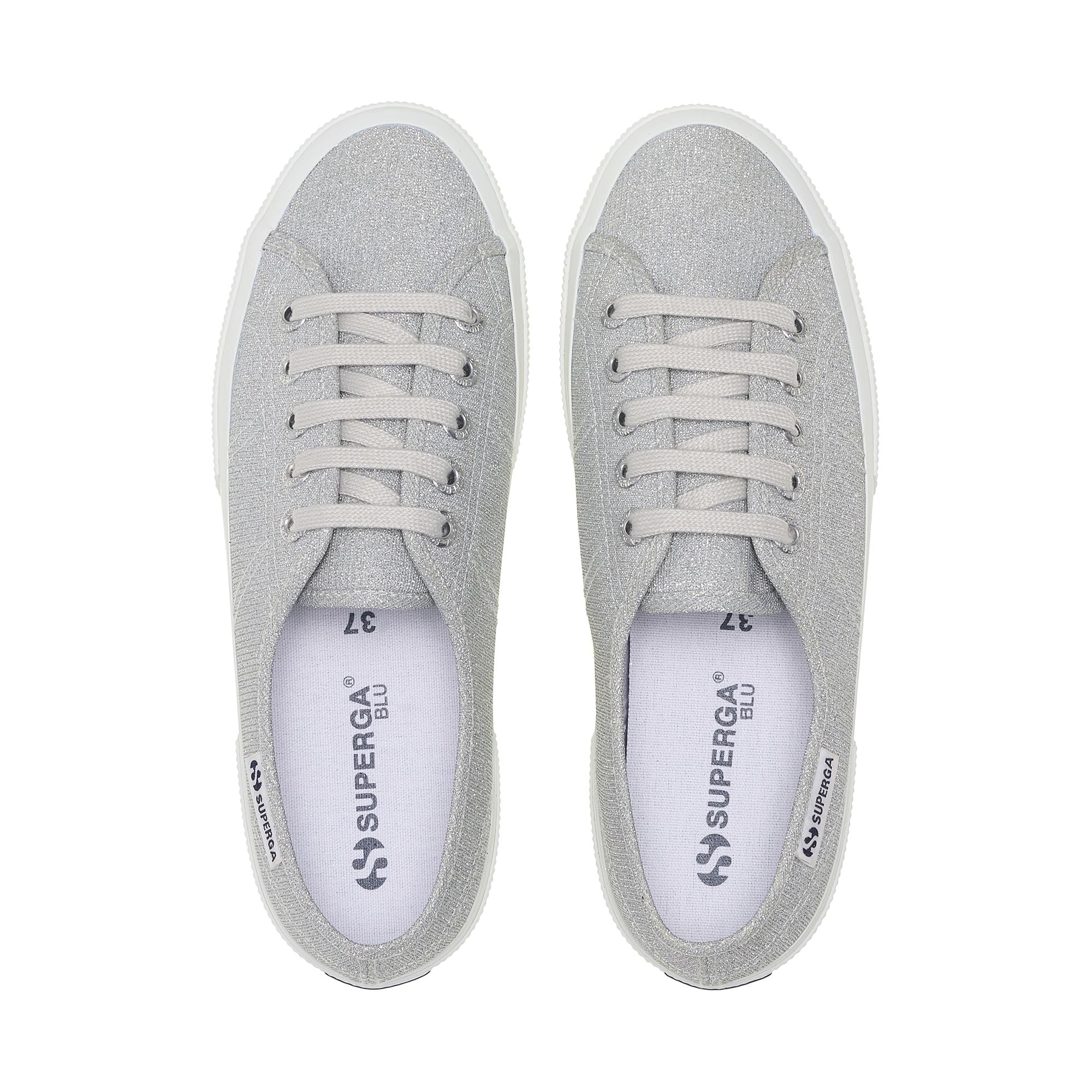3750 JERSEY LAME LEGGERA - Le Superga - Low Cut - Woman - Grey Silver - Image 4