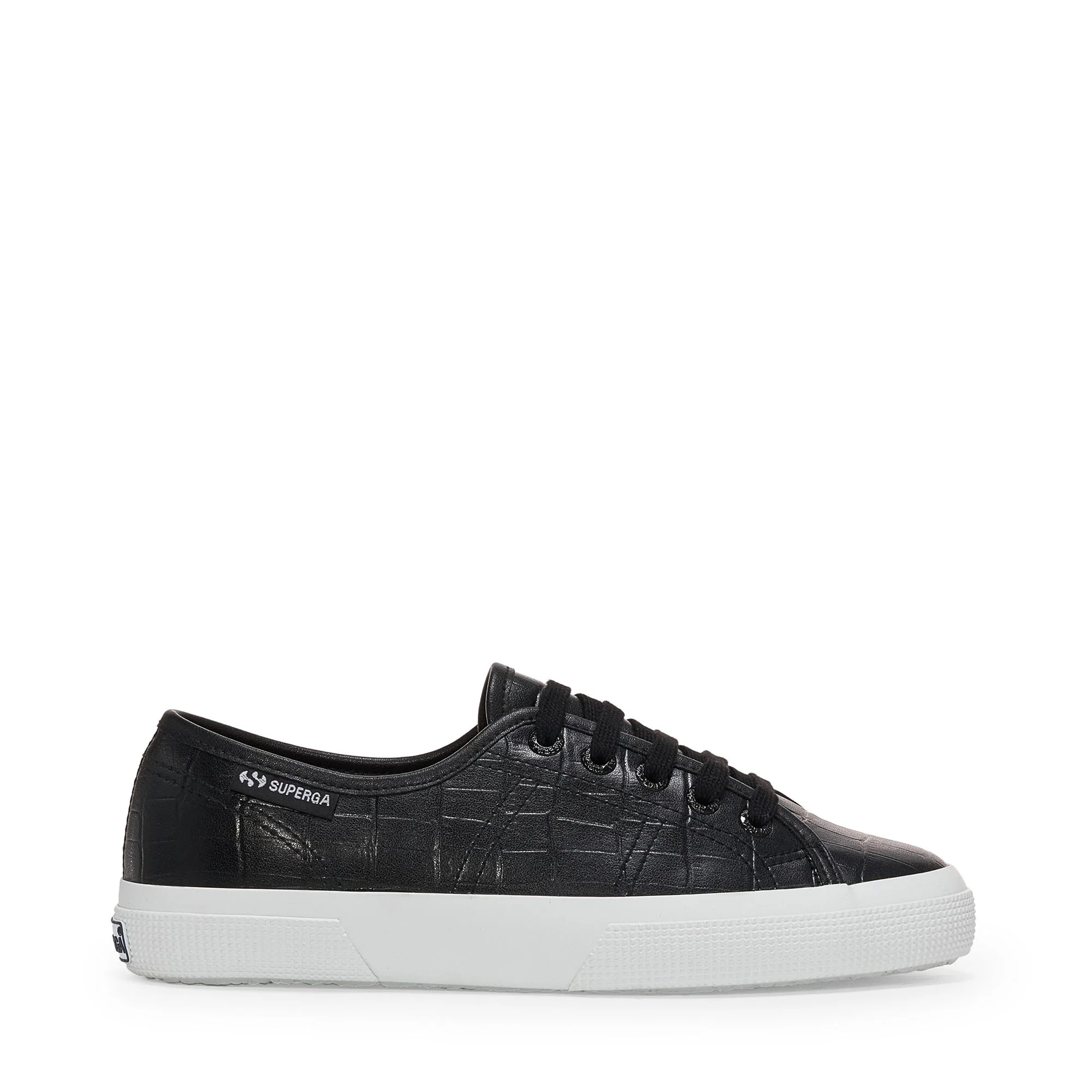 3750 KAIMAN SYNTHETIC MATERIAL LEGGERA - Le Superga - Low Cut - Woman - Black-White