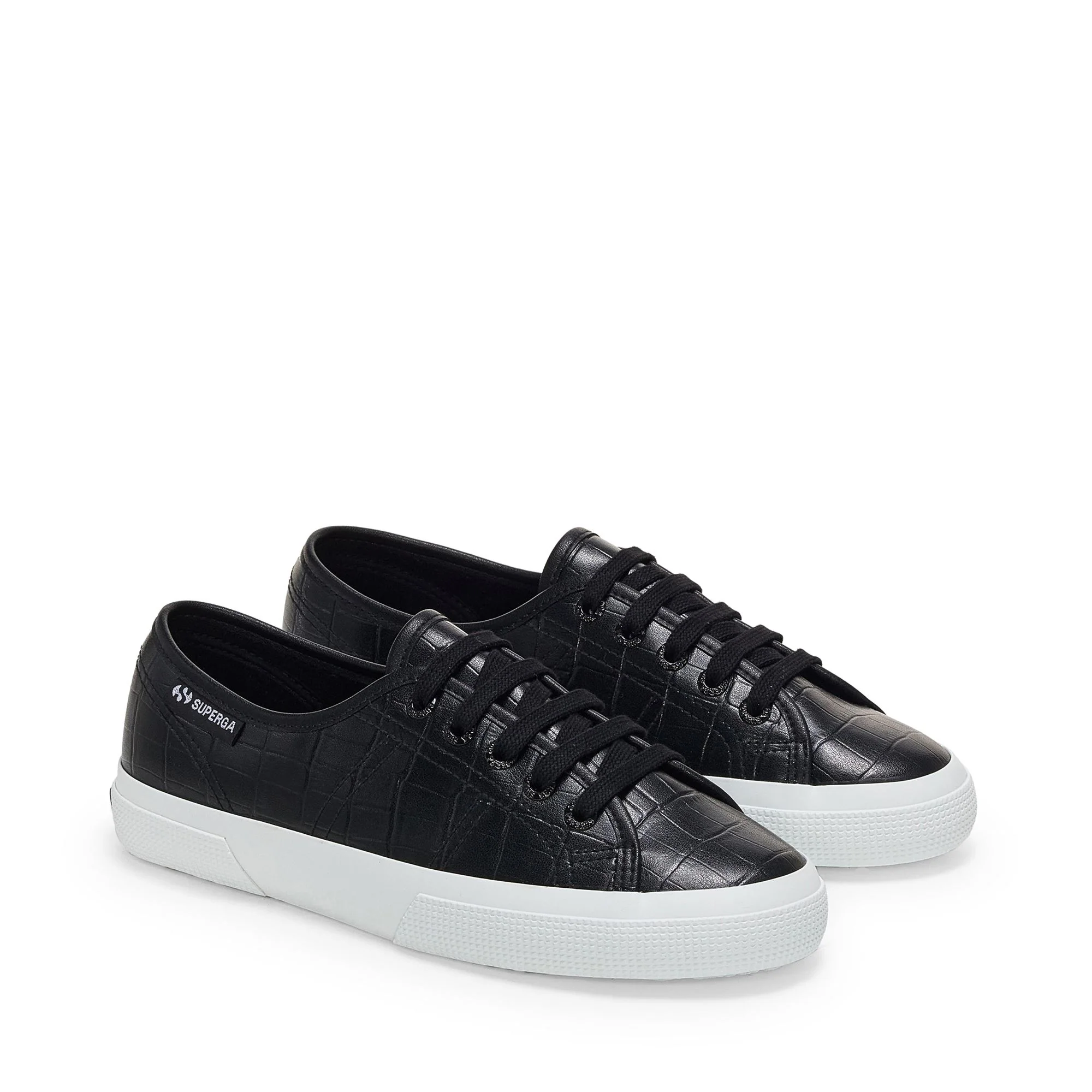 3750 KAIMAN SYNTHETIC MATERIAL LEGGERA - Le Superga - Low Cut - Woman - Black-White - Image 2