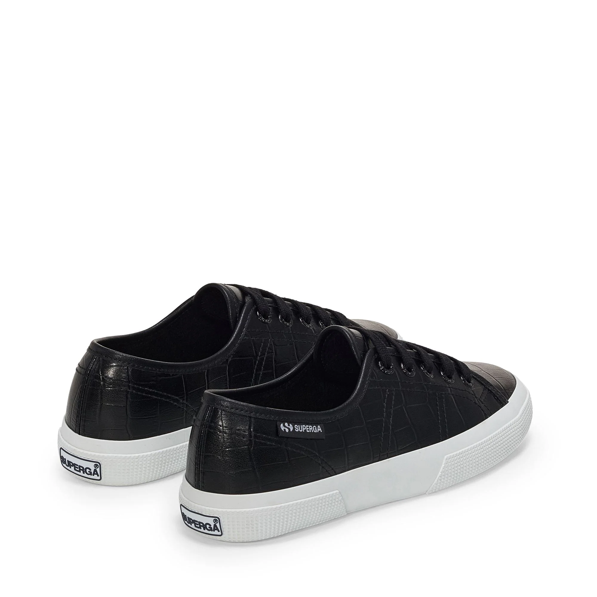 3750 KAIMAN SYNTHETIC MATERIAL LEGGERA - Le Superga - Low Cut - Woman - Black-White - Image 3