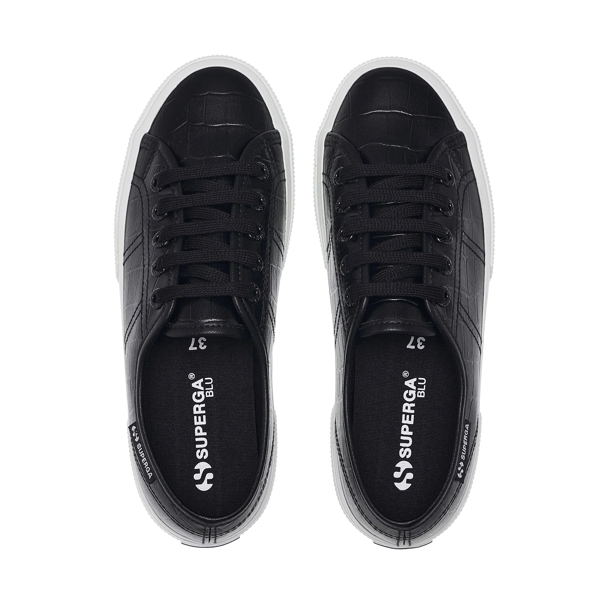 3750 KAIMAN SYNTHETIC MATERIAL LEGGERA - Le Superga - Low Cut - Woman - Black-White - Image 4