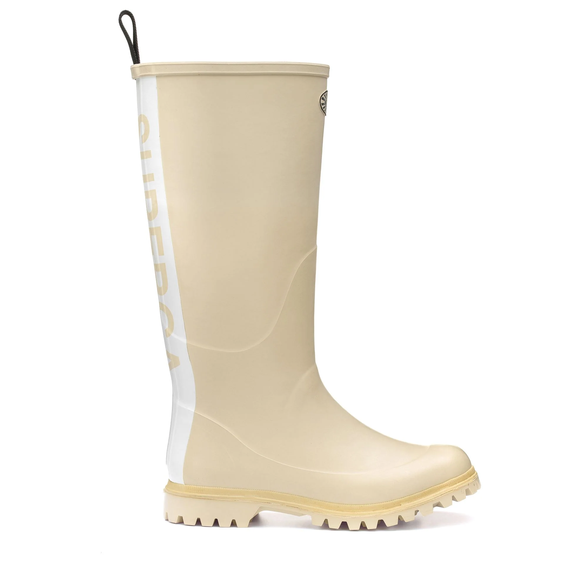 799 RUBBER BOOTS LETTERING - Rubber Boots - High Cut - Unisex - Beige Lt-Beige Semolina
