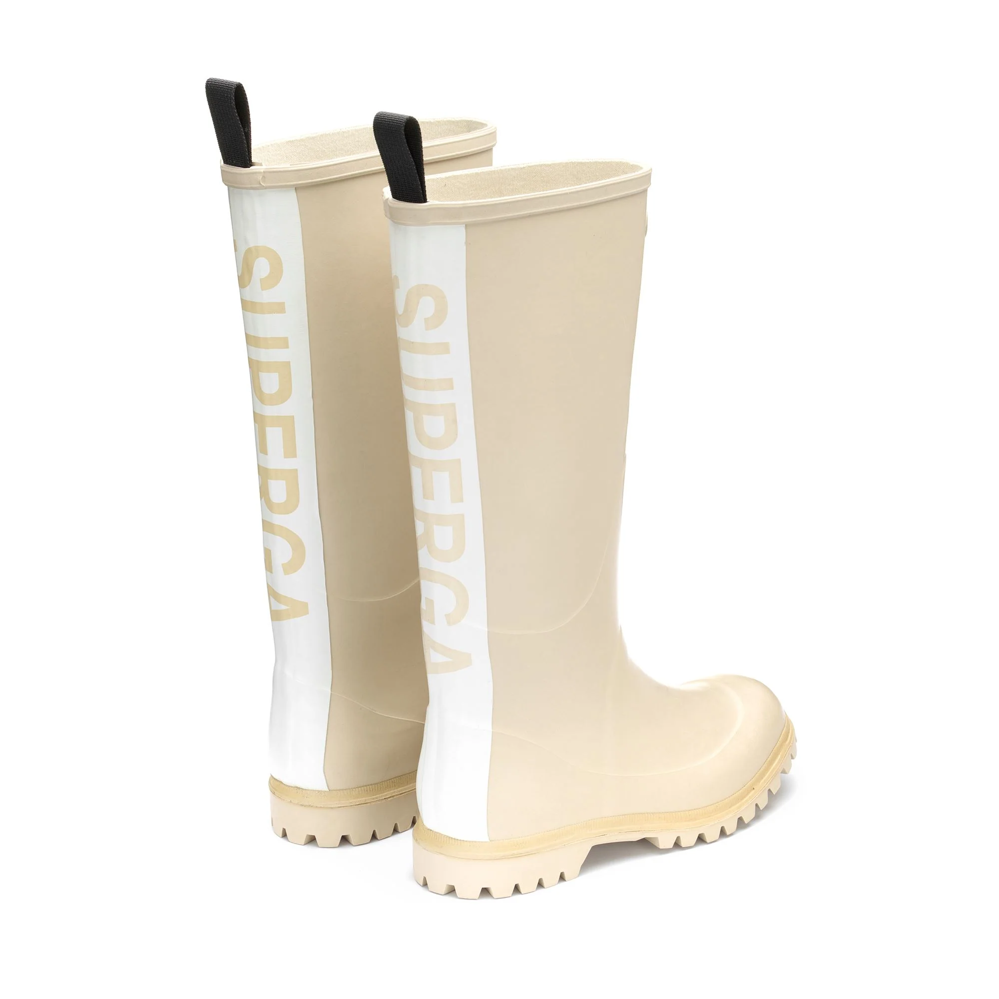 799 RUBBER BOOTS LETTERING - Rubber Boots - High Cut - Unisex - Beige Lt-Beige Semolina - Image 3