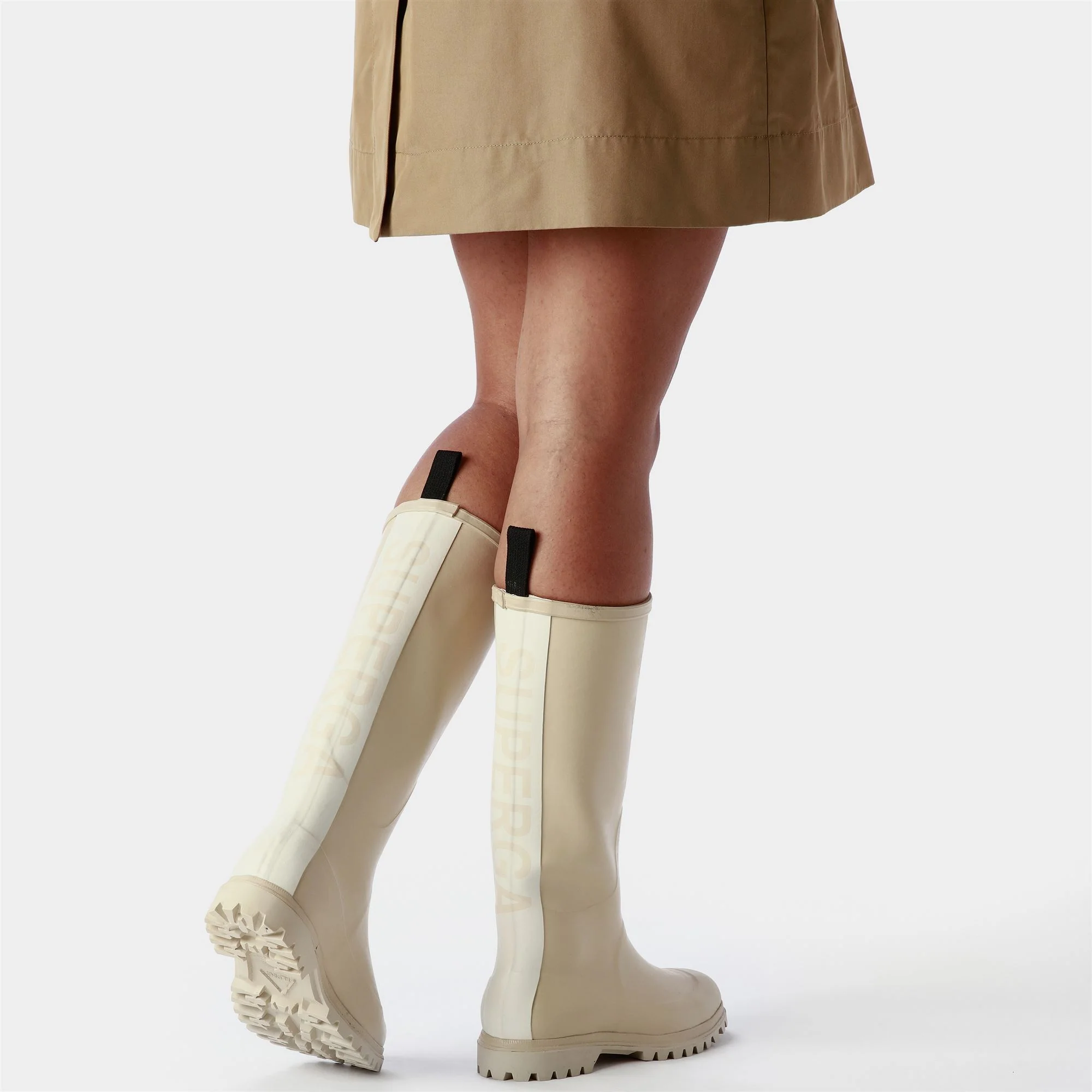 799 RUBBER BOOTS LETTERING - Rubber Boots - High Cut - Unisex - Beige Lt-Beige Semolina - Image 7