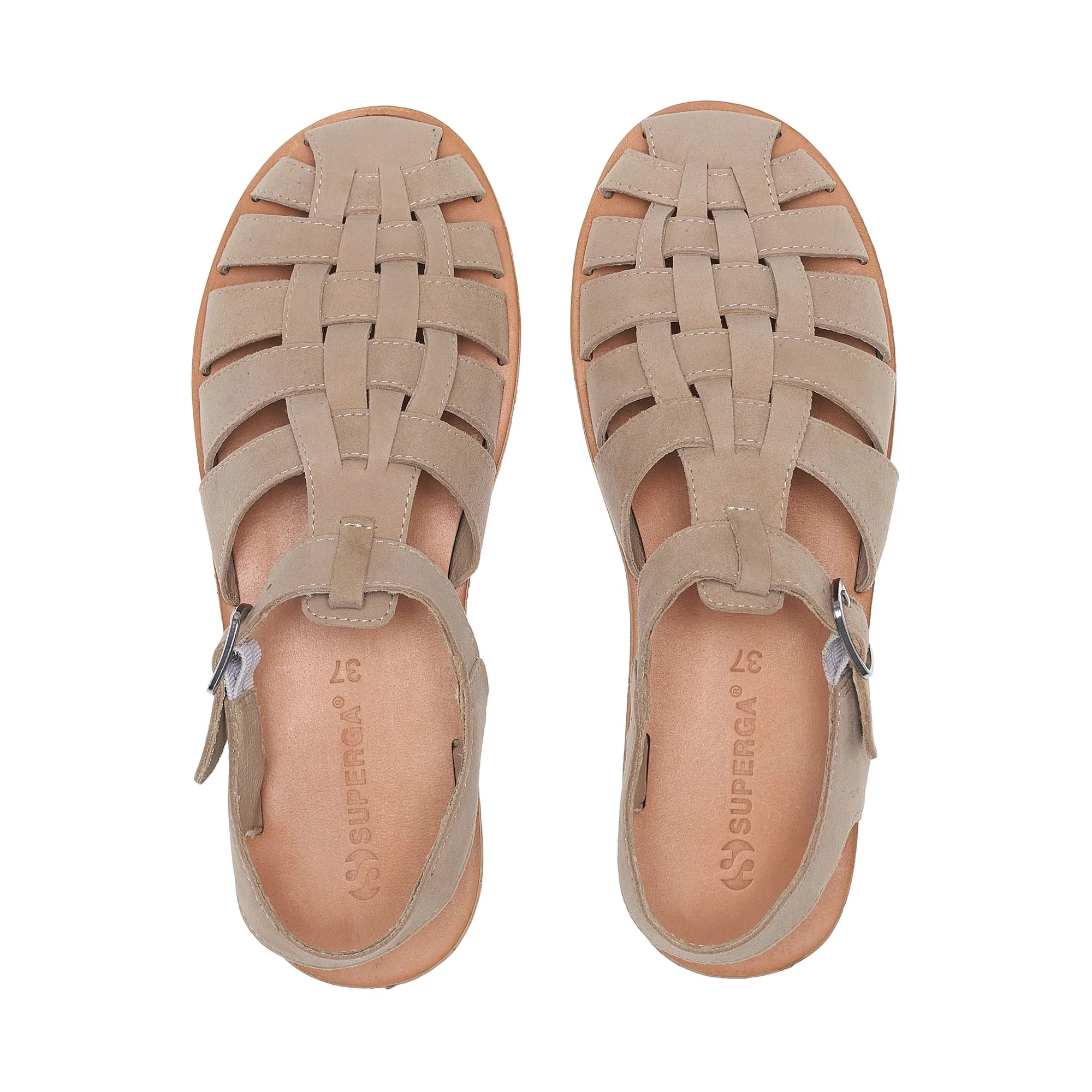 3019 FISHERMAN SANDAL SUEDE - Sandals - Sandal - Unisex - Beige Camel - Image 4