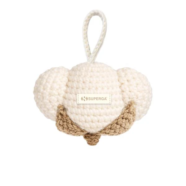 CROCHET COTTON KEYCHAIN - Small Accessories - Toy - Unisex - White Avorio-Beige - Image 2