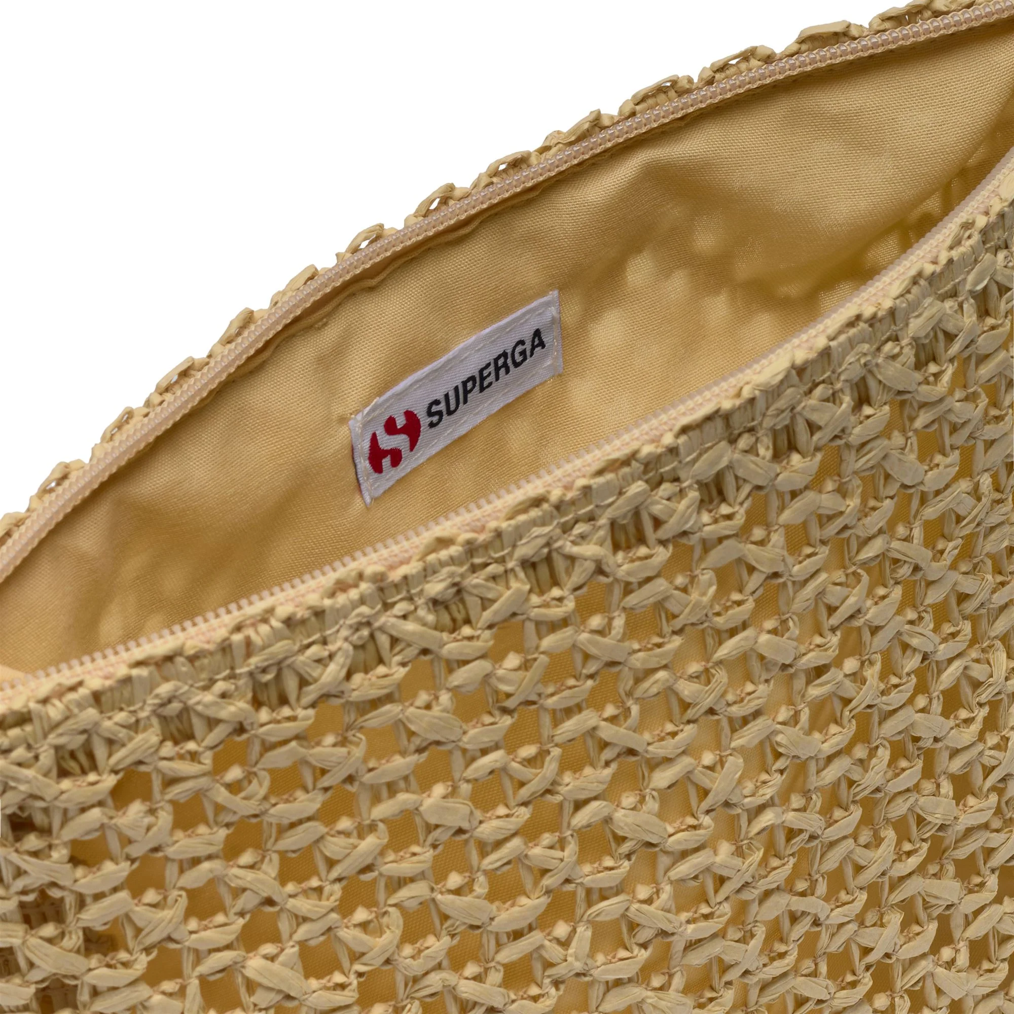 RAFFIA CLUTCH - Small Accessories - Beauty Case - Woman - Beige Ecru - Image 4