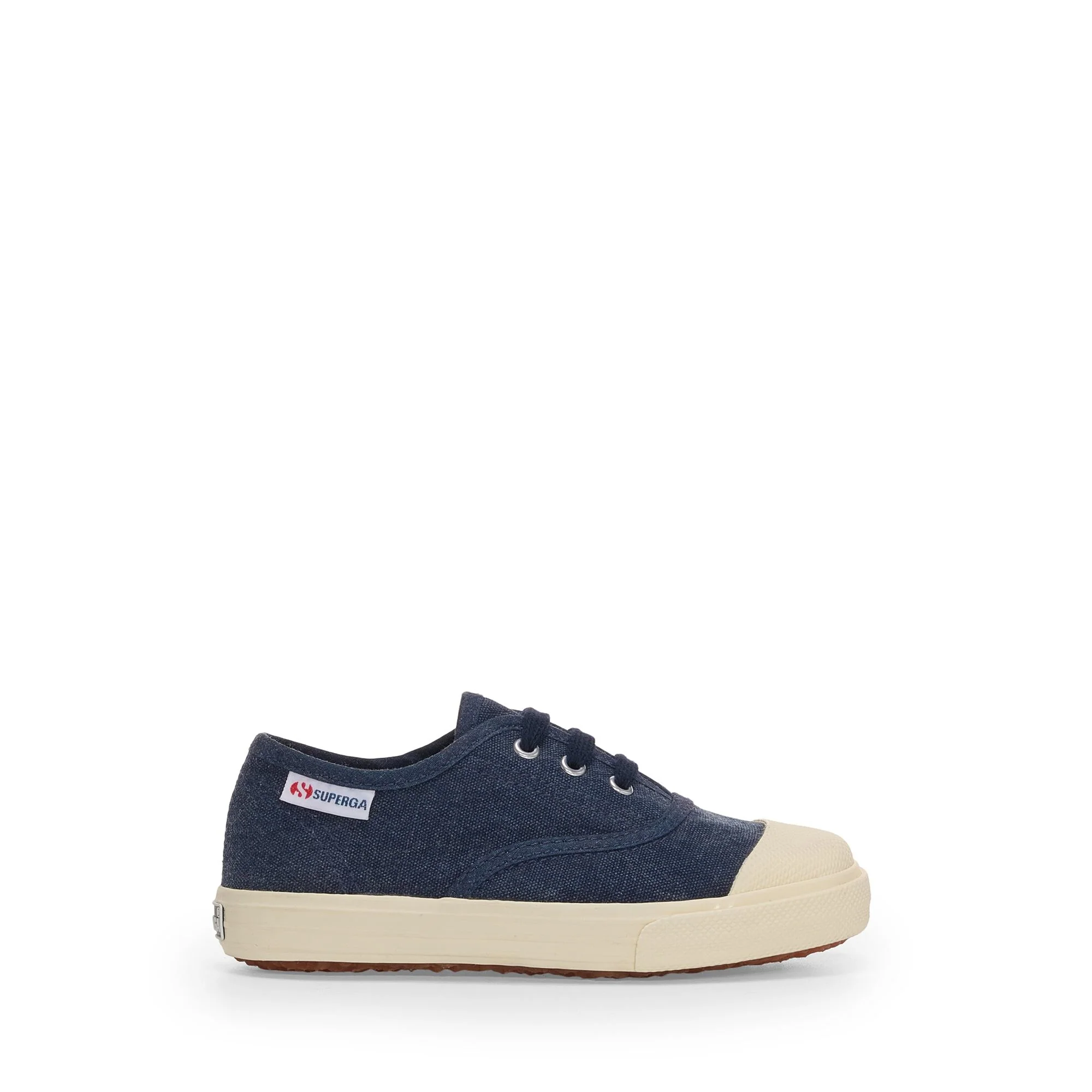 2118 KIDS COTTON STONE WASH - Sneakers - Low Cut - Kid unisex - Blue Navy-F Off White