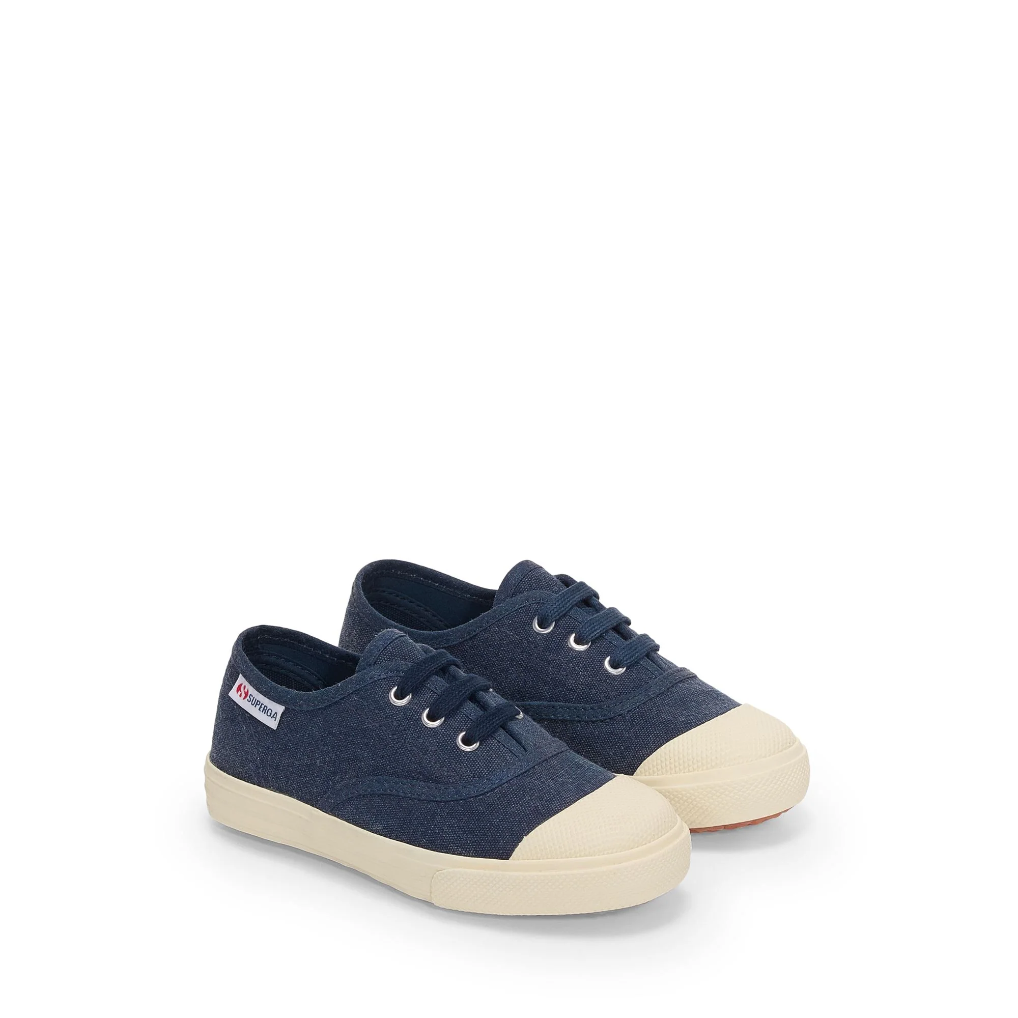 2118 KIDS COTTON STONE WASH - Sneakers - Low Cut - Kid unisex - Blue Navy-F Off White - Image 2