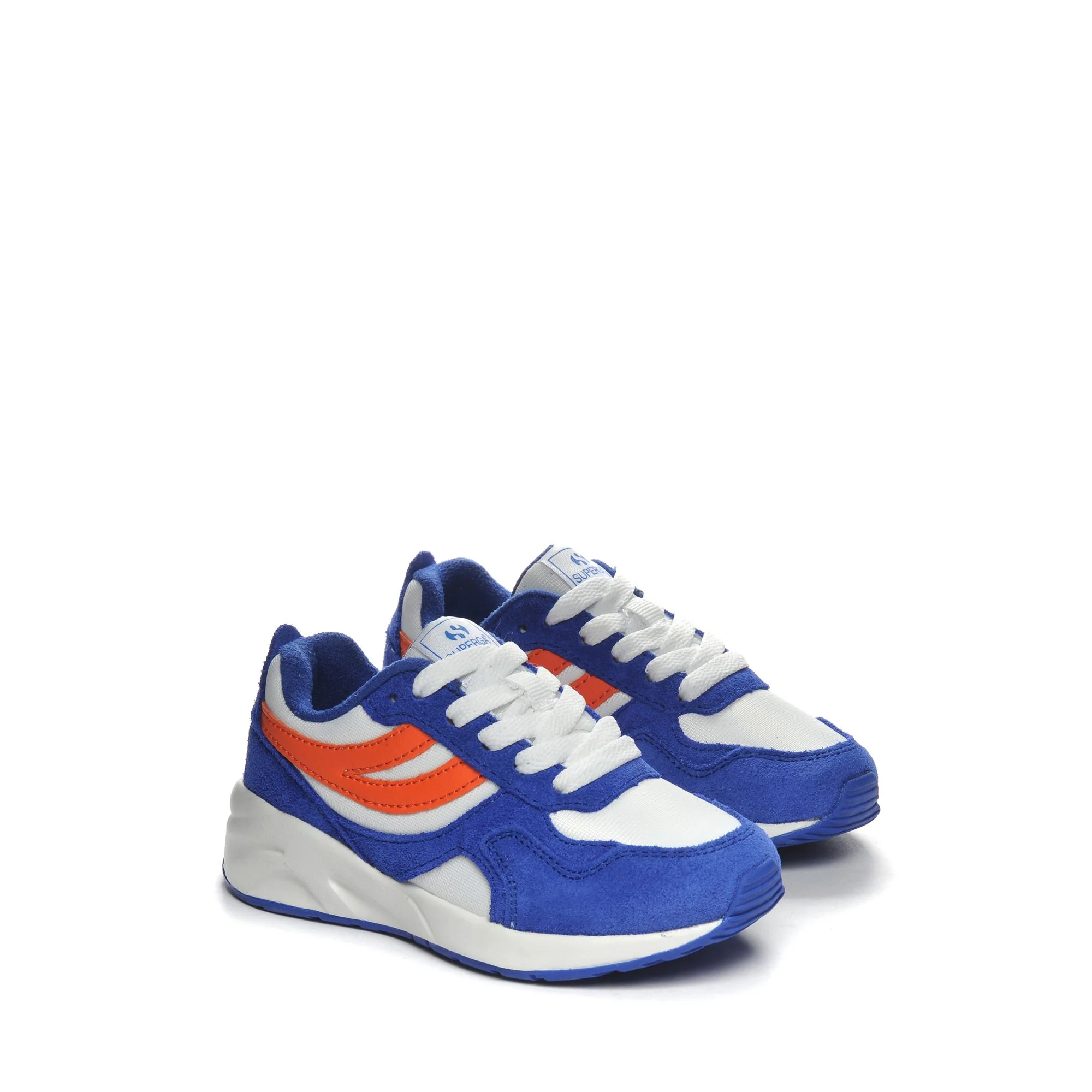 4073 KIDS TRAINING POLY SUEDE - Sneakers - Low Cut - Kid unisex - Blue Royal-White-Orange - Image 2