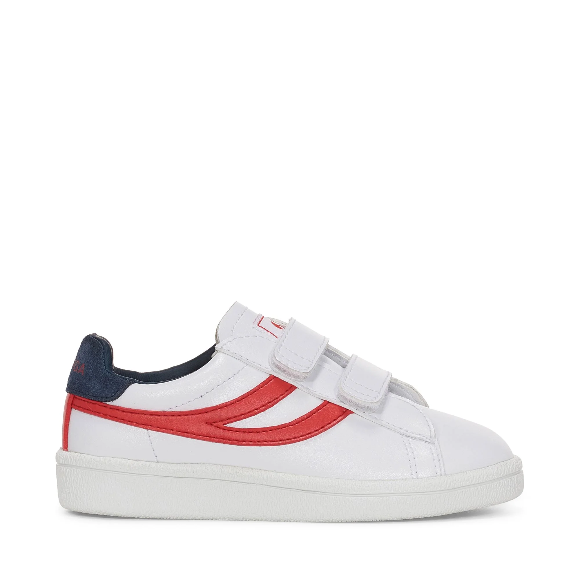4832 KIDS STRAPS MATCH - Sneakers - Low Cut - Kid unisex - White-Red-Blue Navy