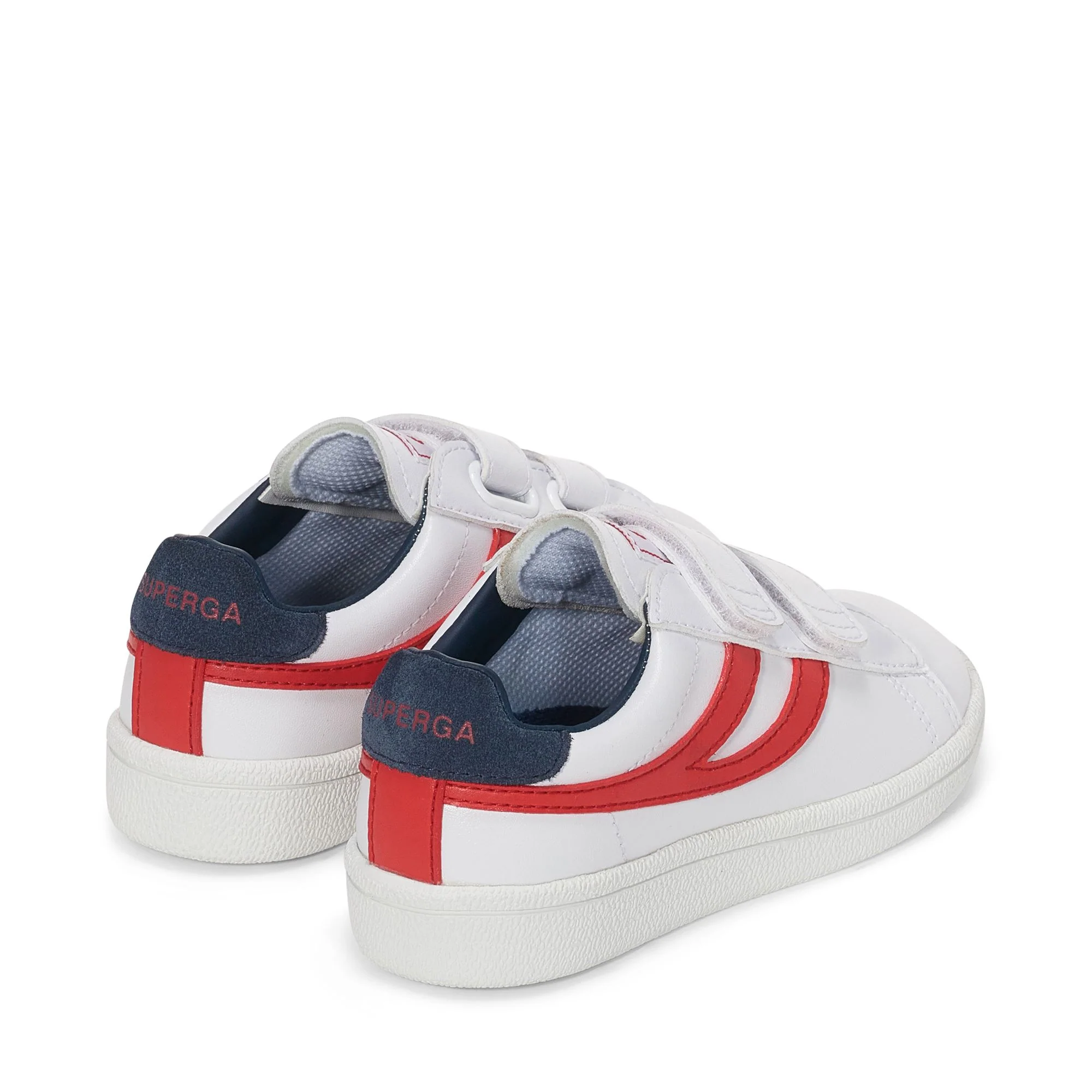 4832 KIDS STRAPS MATCH - Sneakers - Low Cut - Kid unisex - White-Red-Blue Navy - Image 3