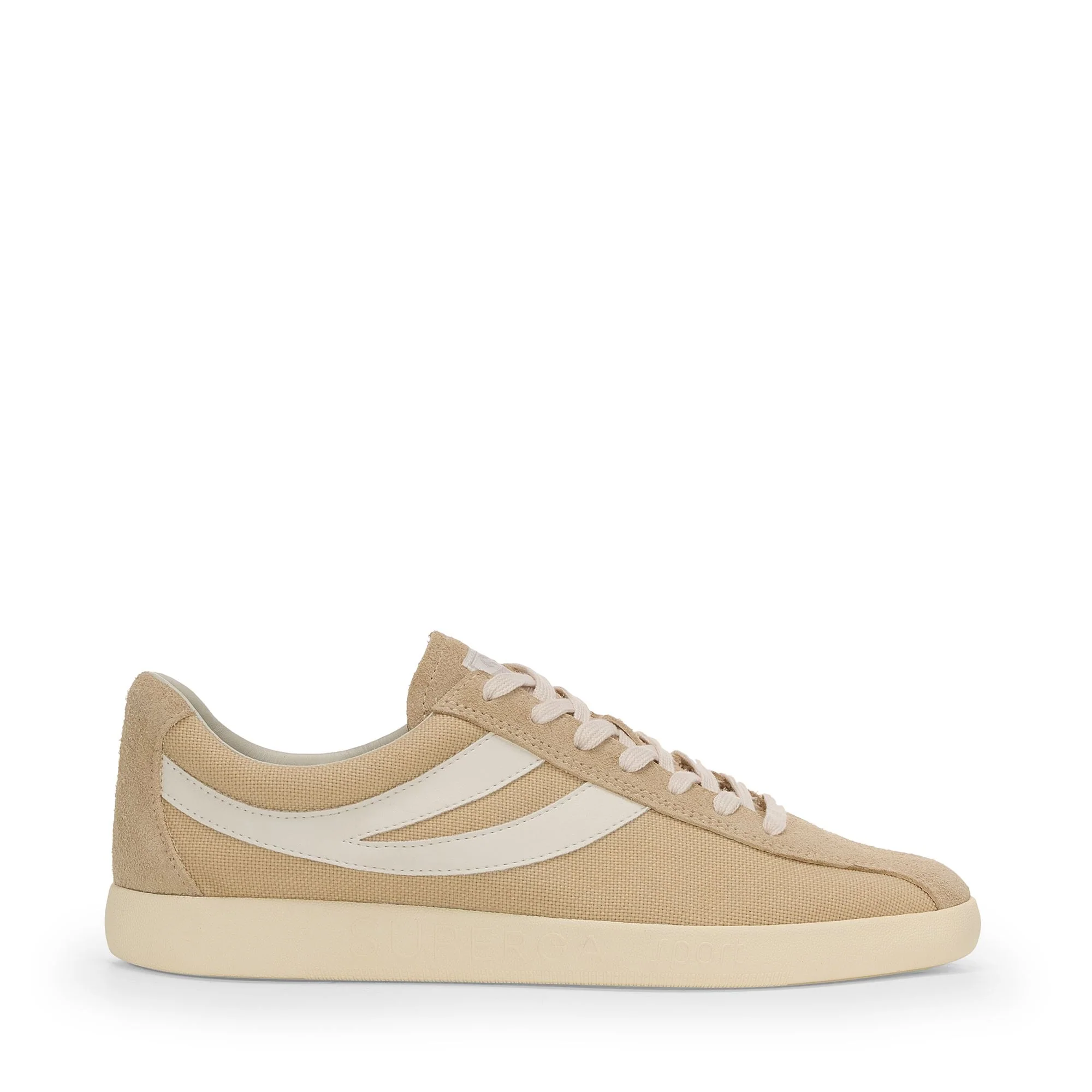 1960 CAPRI COTTON HAIRYSUEDE - Sneakers - Low Cut - Unisex - Beige LT-White Avorio-Off Yellow