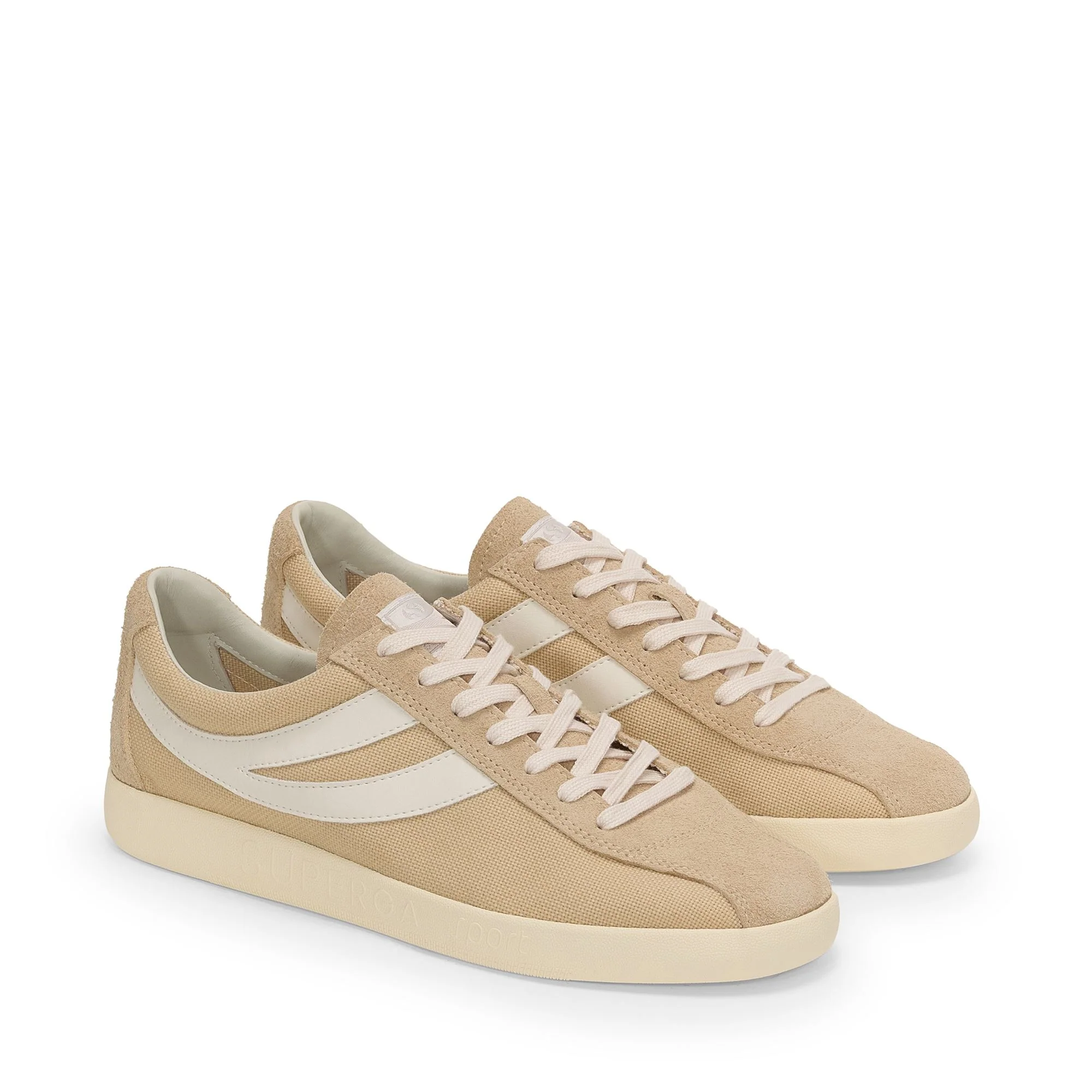 1960 CAPRI COTTON HAIRYSUEDE - Sneakers - Low Cut - Unisex - Beige LT-White Avorio-Off Yellow - Image 2