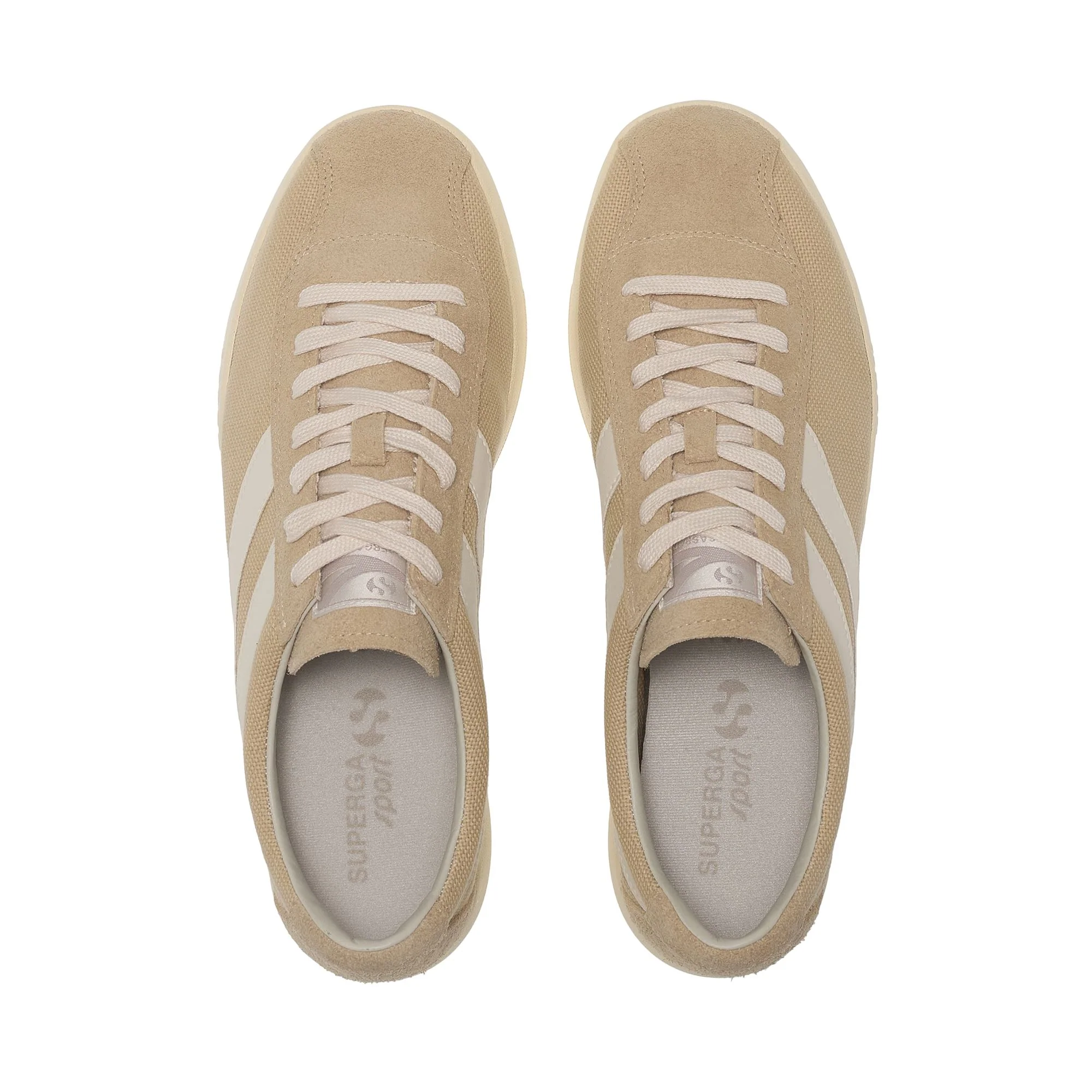 1960 CAPRI COTTON HAIRYSUEDE - Sneakers - Low Cut - Unisex - Beige LT-White Avorio-Off Yellow - Image 4