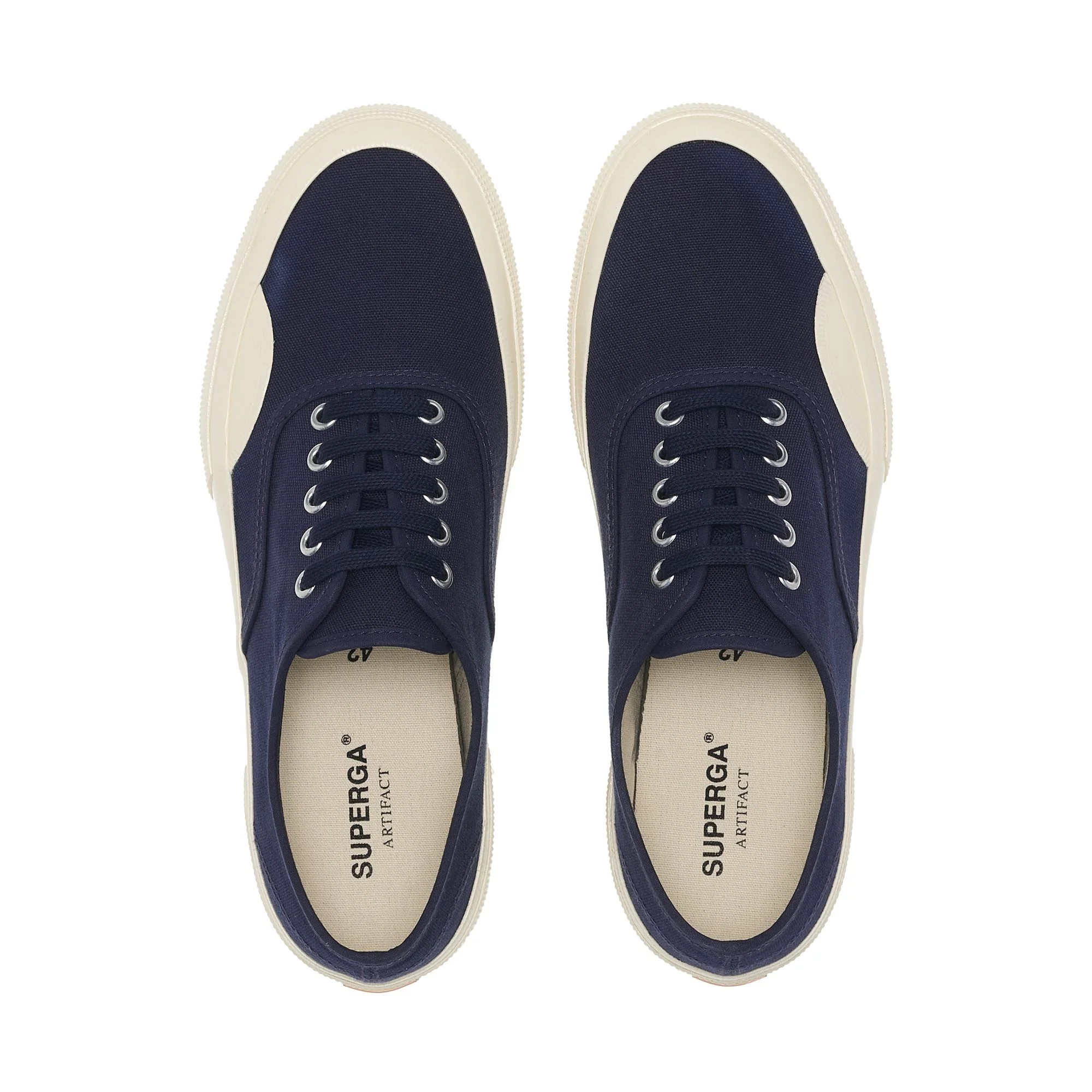 2430 DECK CANVAS - Sneakers - Low Cut - Unisex - Navy-Off White - Image 4