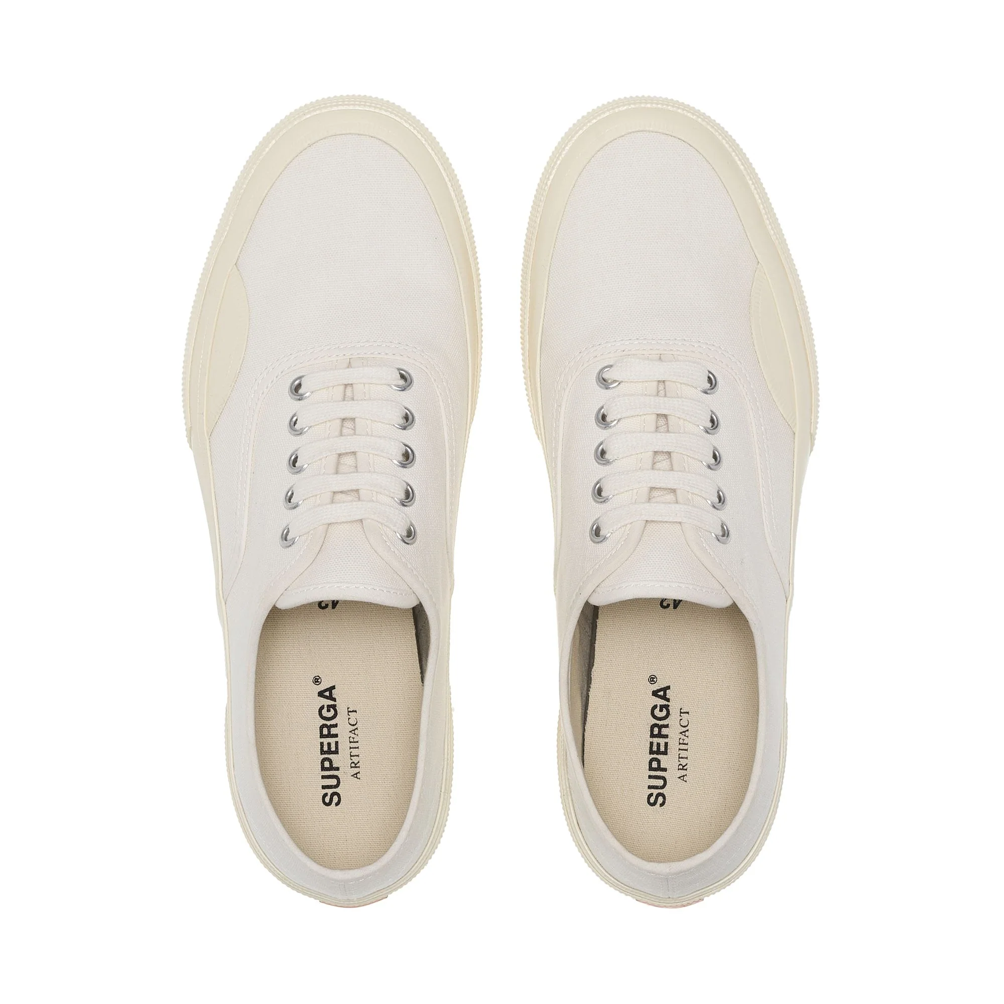 2430 DECK CANVAS - Sneakers - Low Cut - Unisex - White-Off White - Image 4