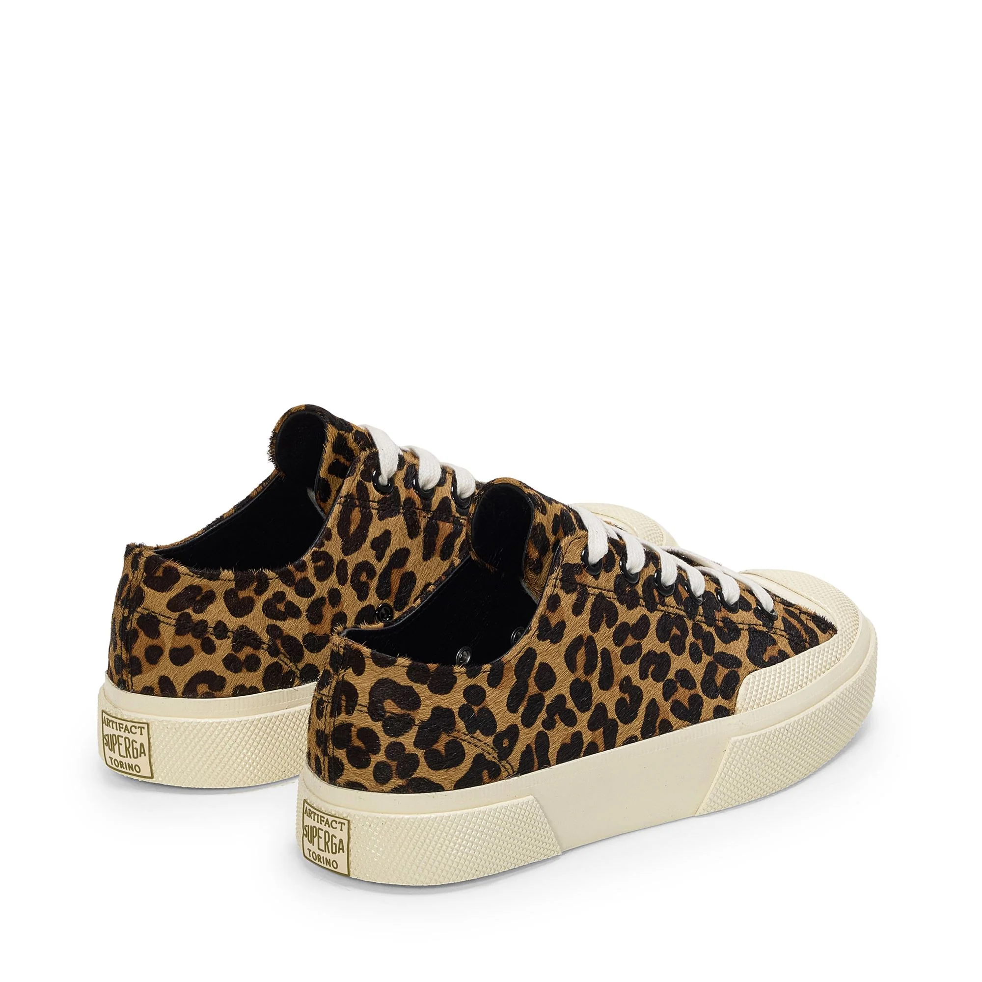 2432 WORKS LEOPARD CALFHAIR - Sneakers - Low Cut - Unisex - Leopard Print-OffWhite - Image 3