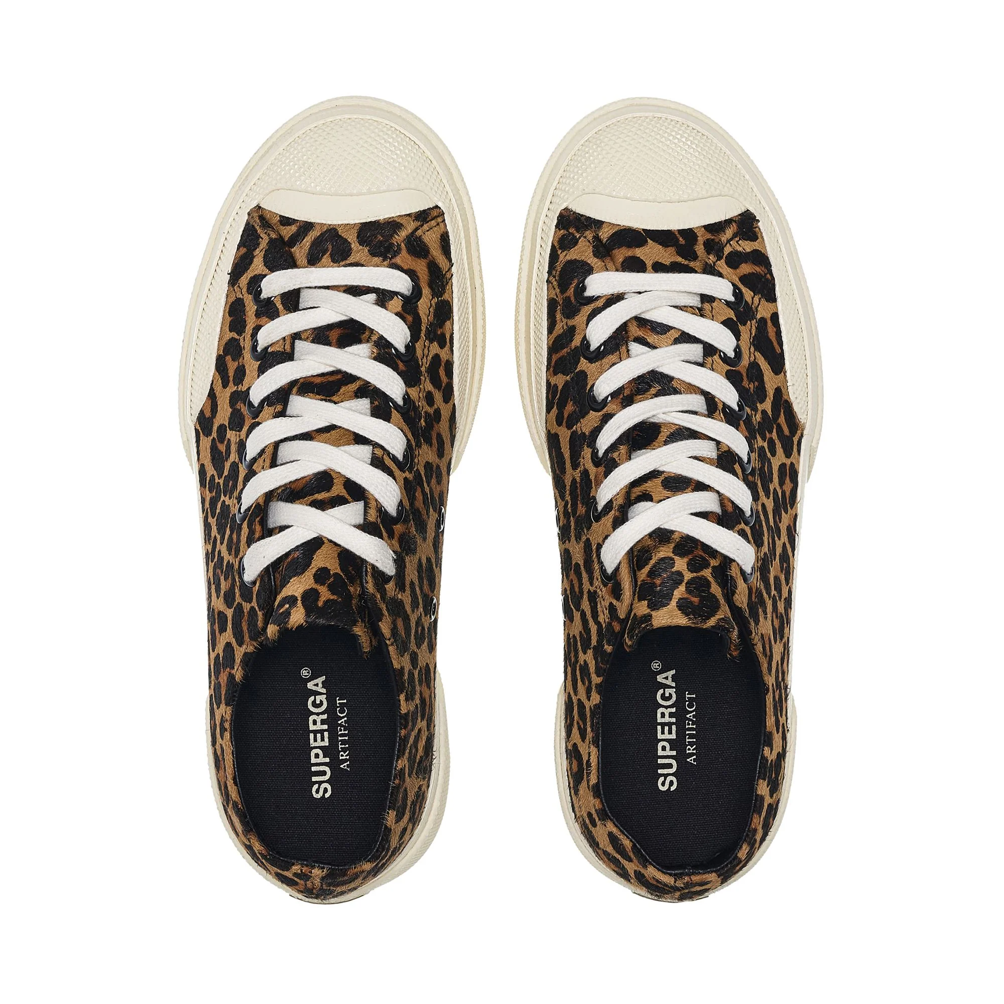 2432 WORKS LEOPARD CALFHAIR - Sneakers - Low Cut - Unisex - Leopard Print-OffWhite - Image 4