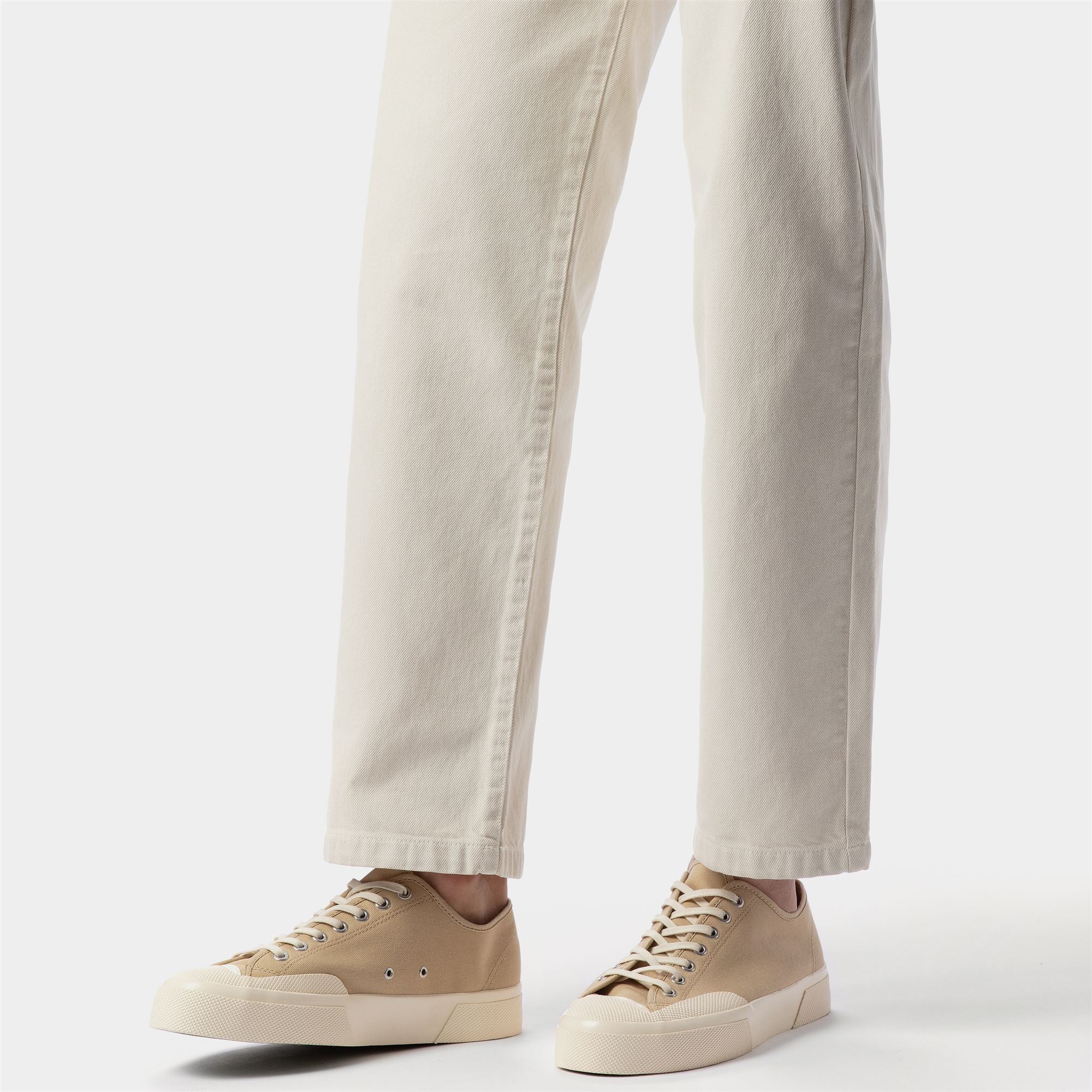 2432 WORKS LOW CUT COTTON CANVAS - Sneakers - Low Cut - Unisex - Beige-Off White - Image 6