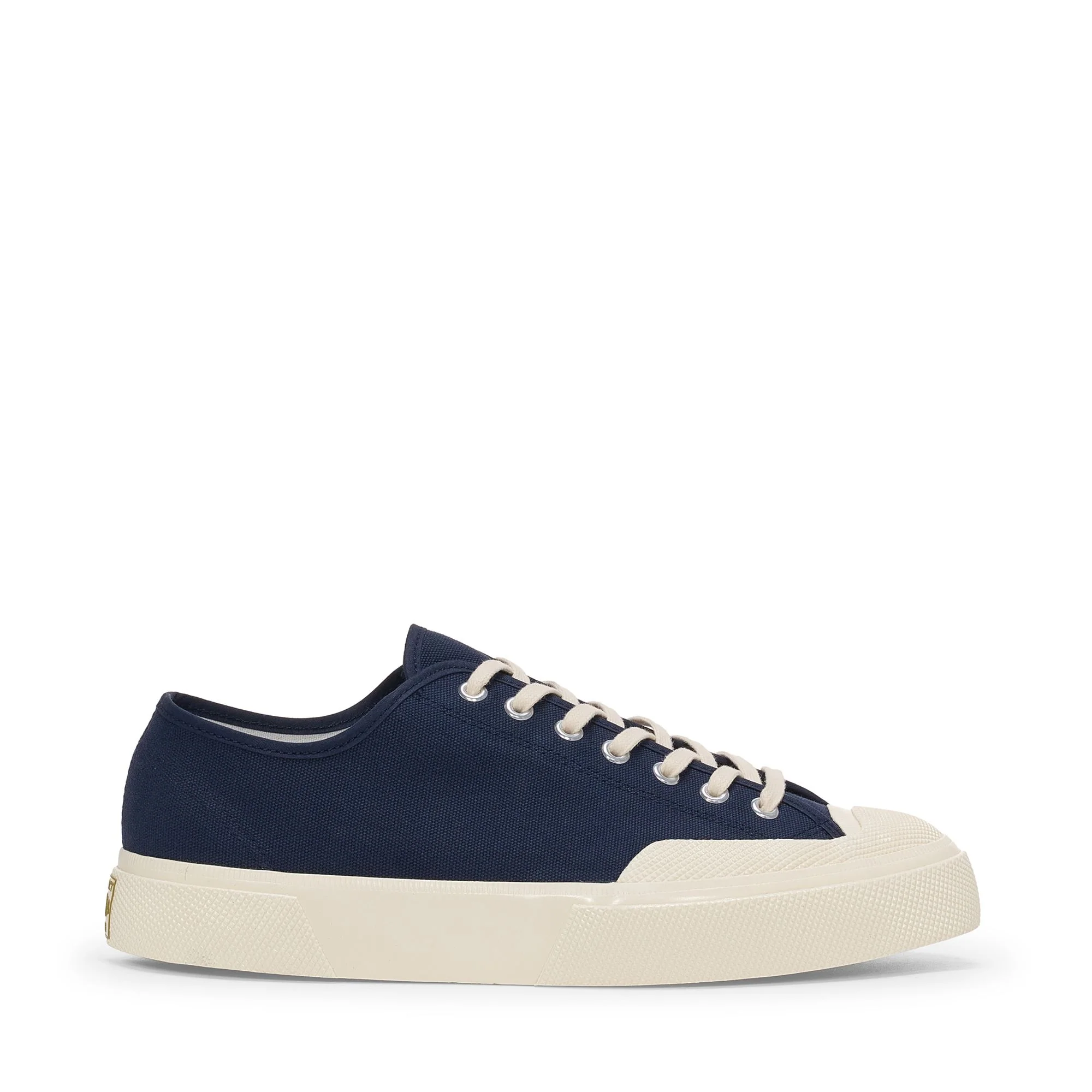 2432 WORKS LOW CUT COTTON CANVAS - Sneakers - Low Cut - Unisex - Navy-Off White