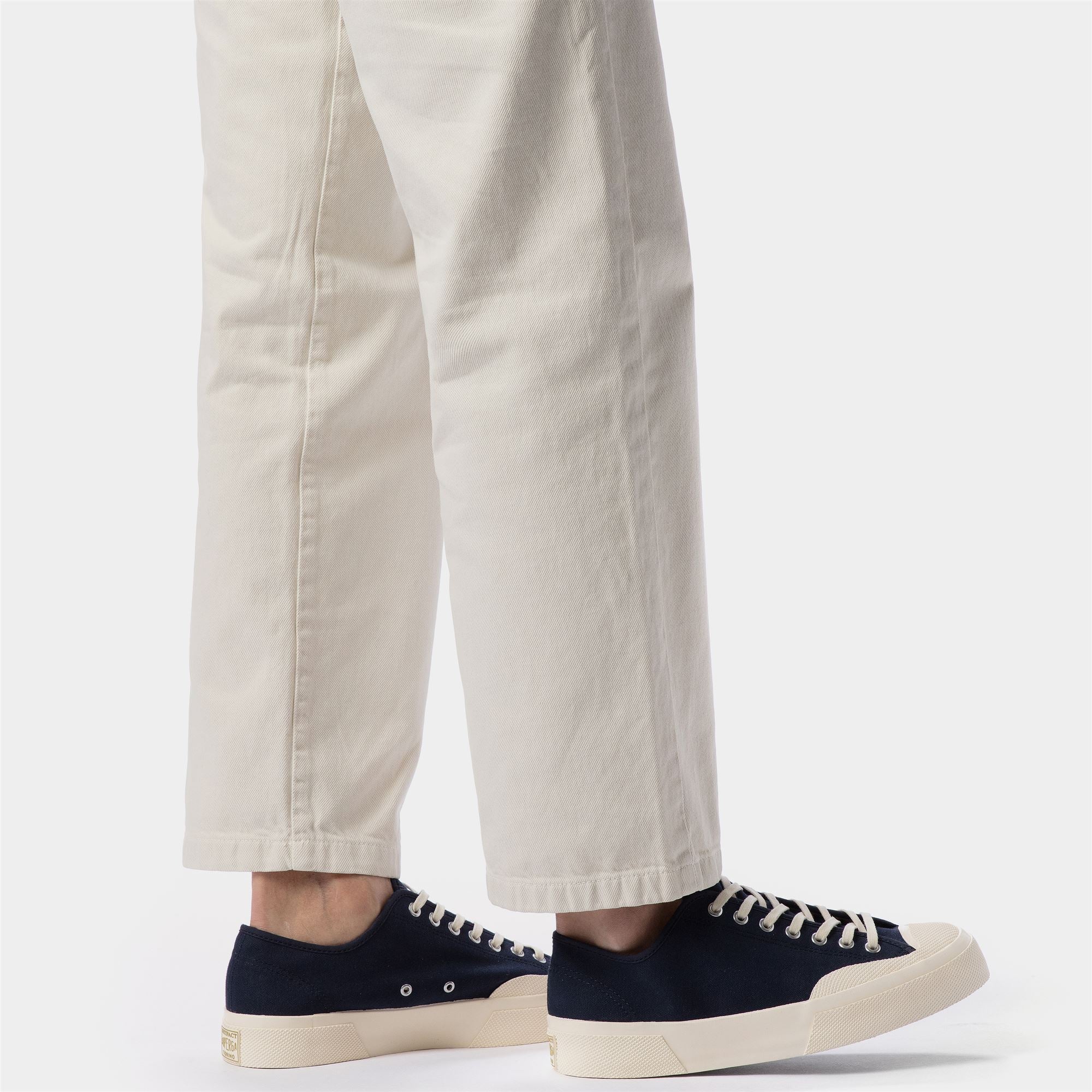 2432 WORKS LOW CUT COTTON CANVAS - Sneakers - Low Cut - Unisex - Navy-Off White - Image 7