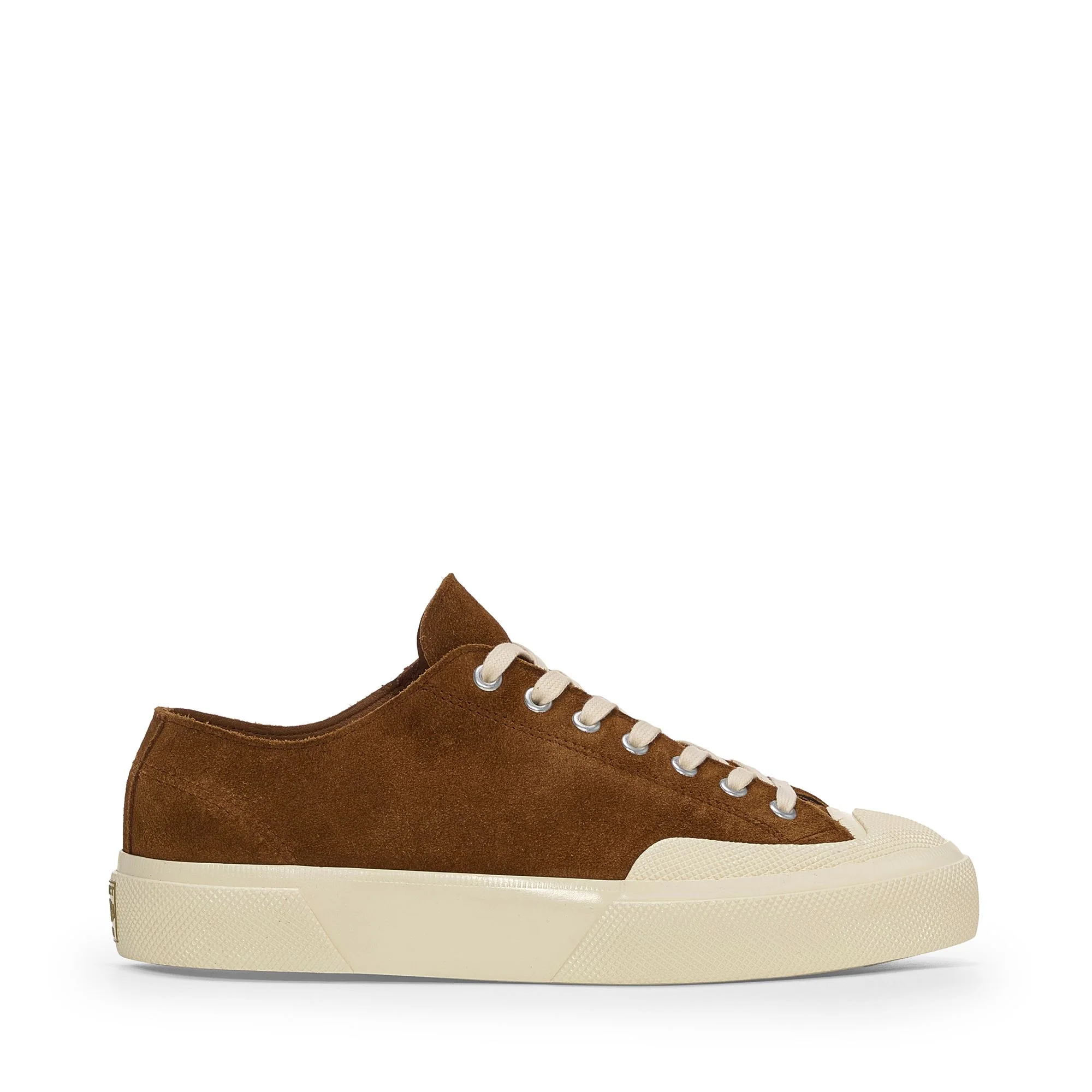 2432 WORKS SUEDE FLESH OUT - Sneakers - Low Cut - Unisex - Brown Brique-Off White