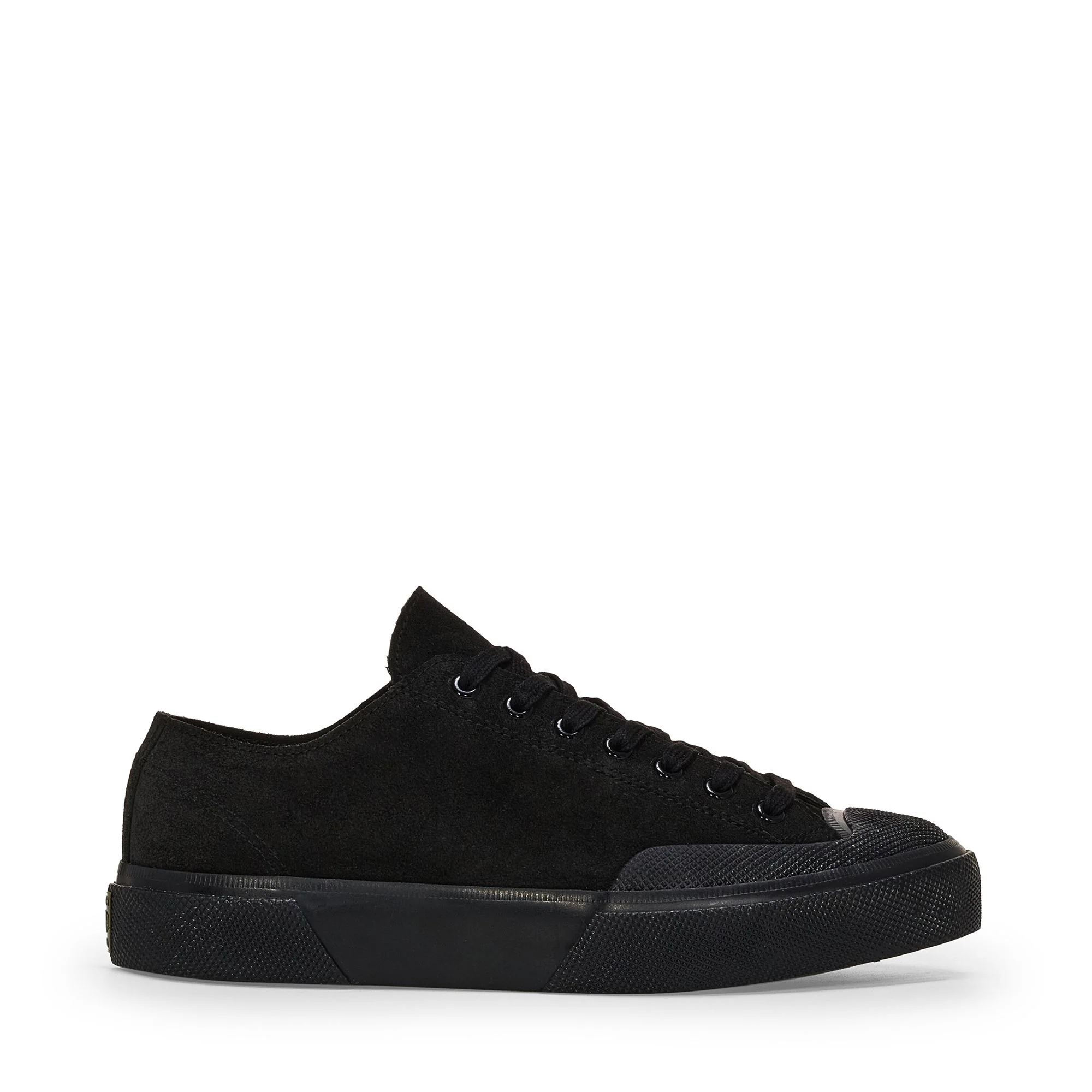 2432 WORKS SUEDE FLESH OUT - Sneakers - Low Cut - Unisex - Full Black-Black