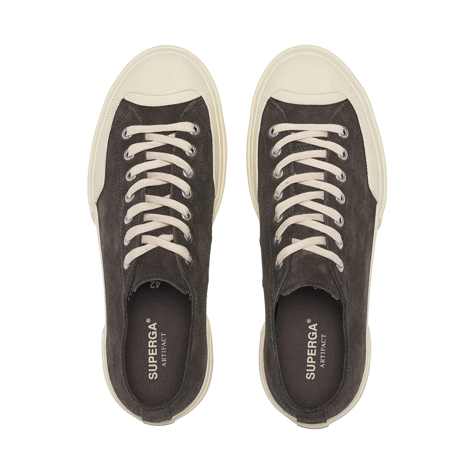 2432 WORKS SUEDE FLESH OUT - Sneakers - Low Cut - Unisex - Grey Volcanic-OffWhite - Image 4