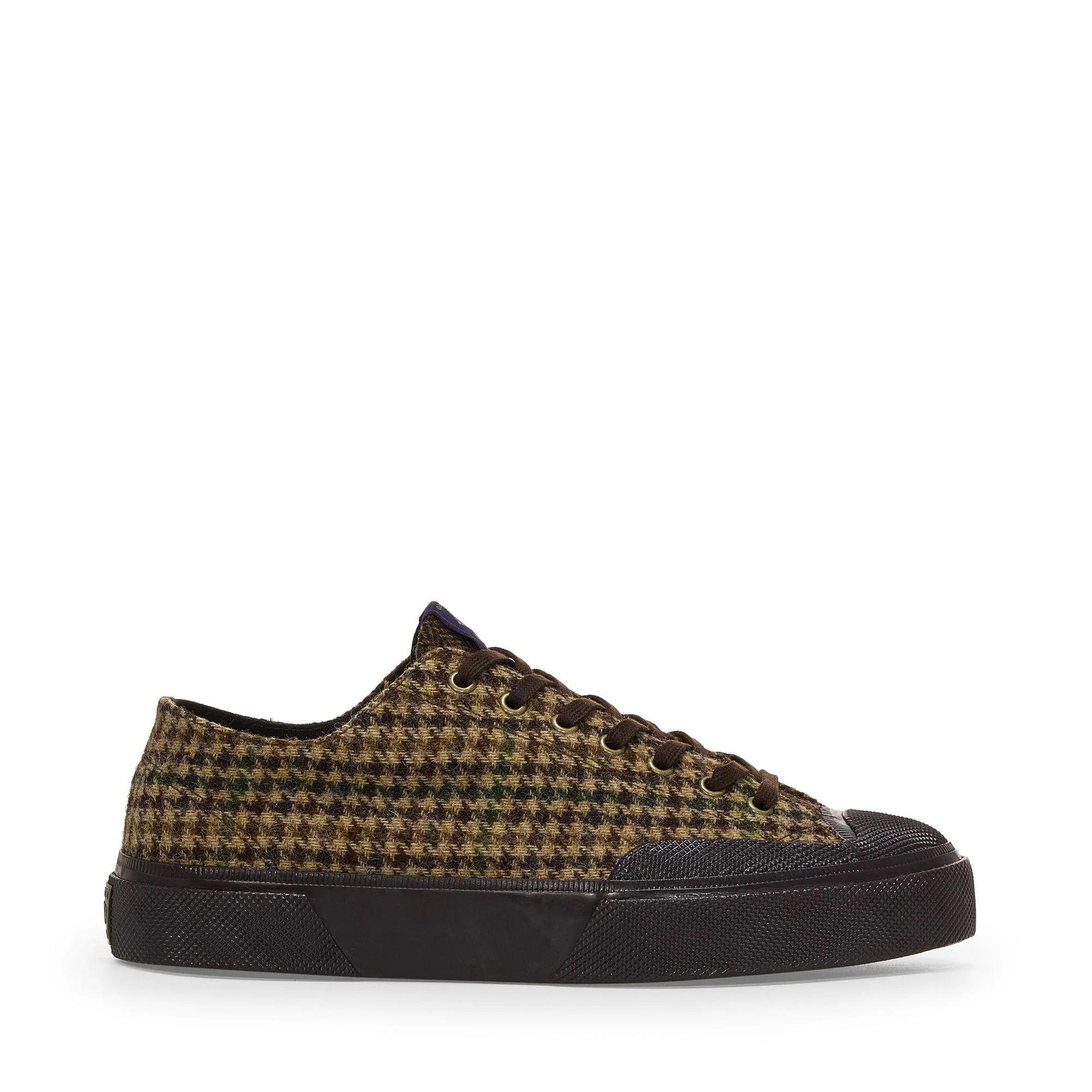 2432 WORKS WOOL PATCHWORK - Sneakers - Low Cut - Unisex - Brown-Dk Brown